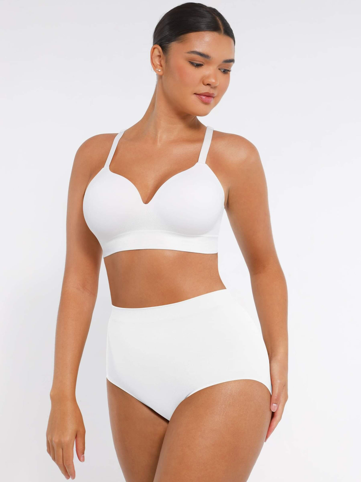 Seamless Wireless Foam Cup Bra Light Brown 1