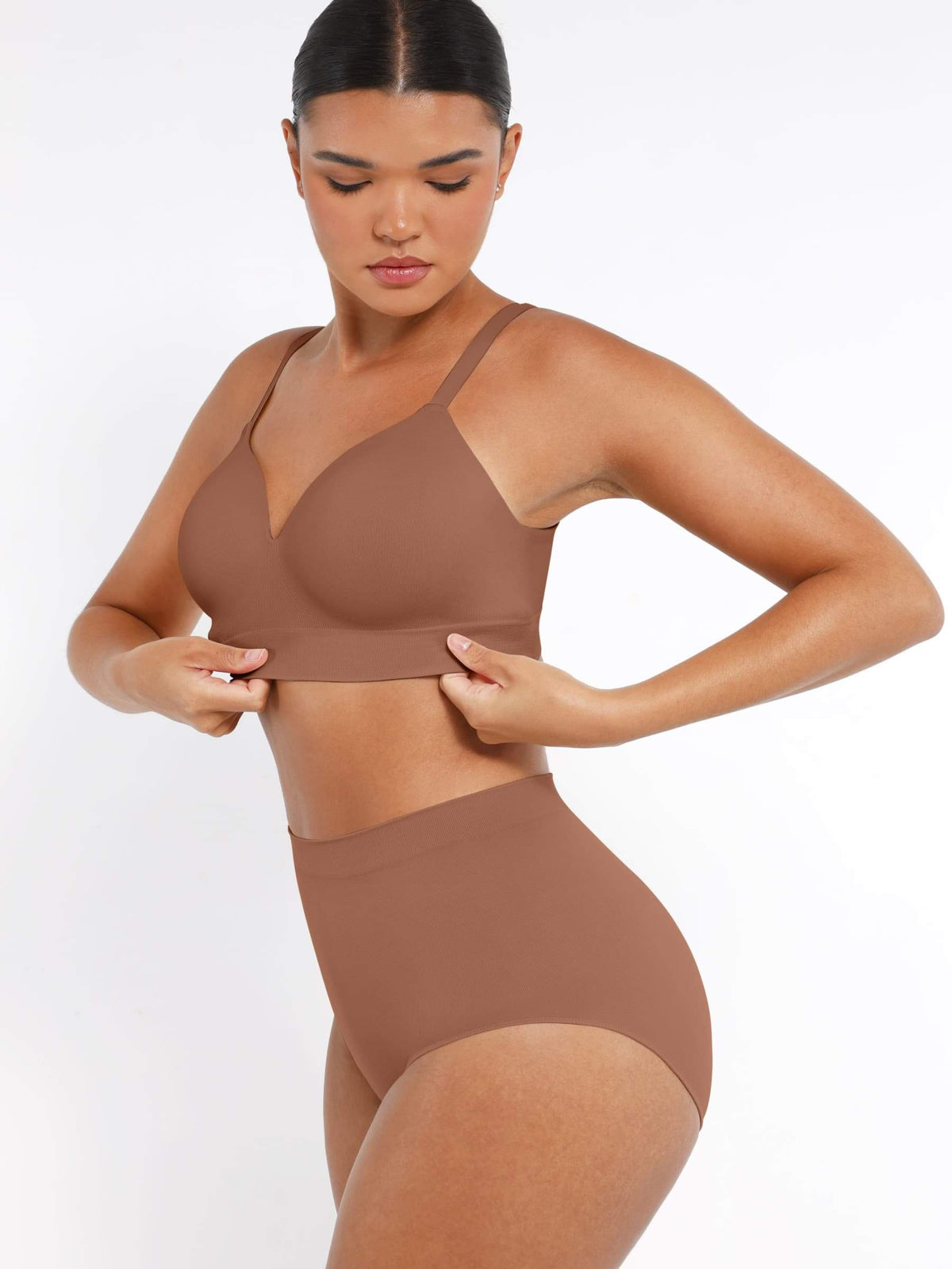Seamless Wireless Foam Cup Bra Black 7