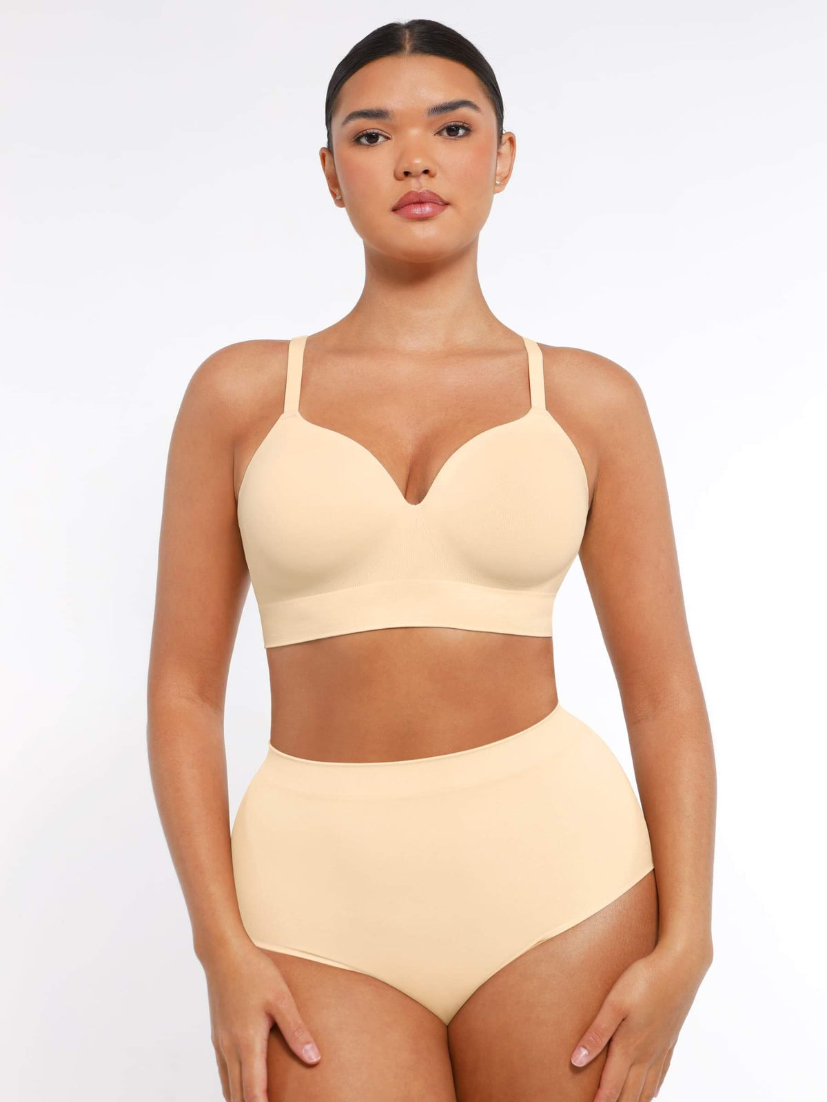Seamless Wireless Foam Cup Bra Dark Skin 2
