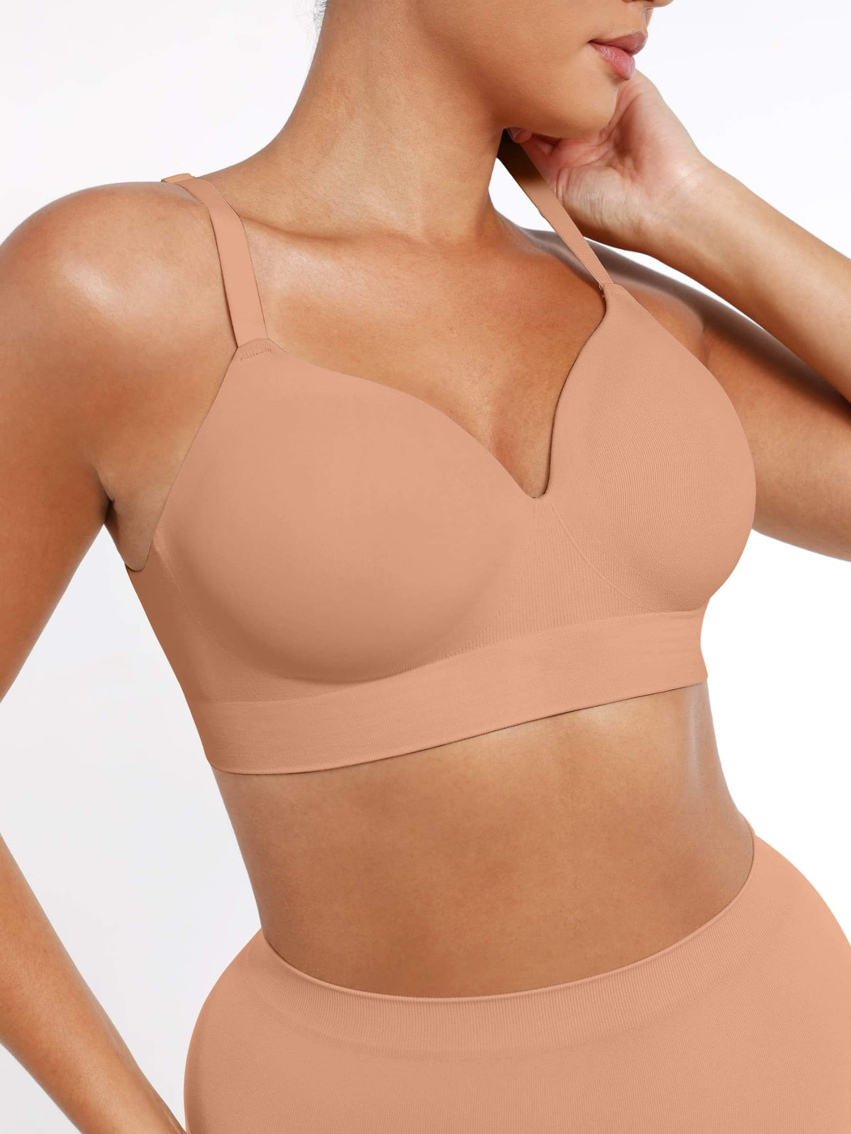 Seamless Wireless Foam Cup Bra White 12