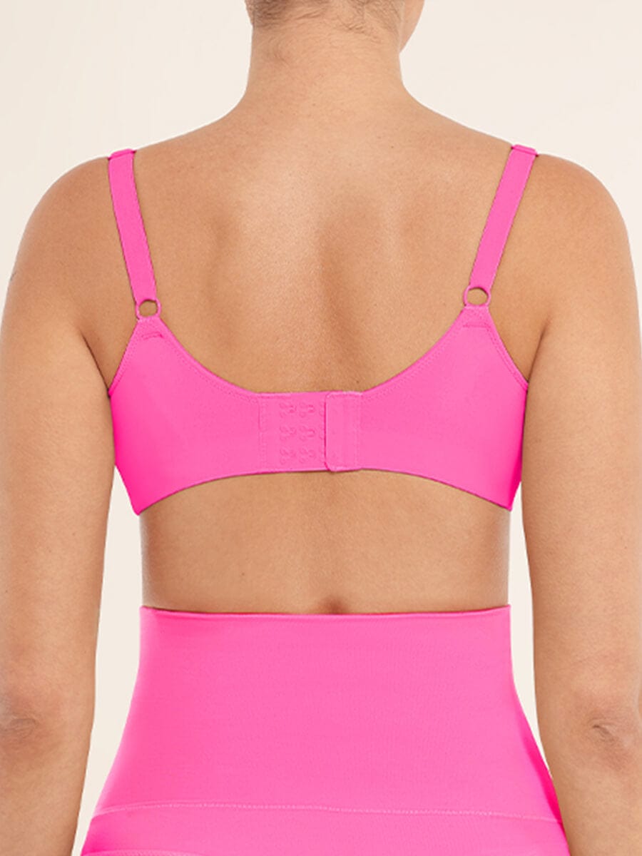 Seamless V-Neck Underarm-Smoothing Bralette Black 2