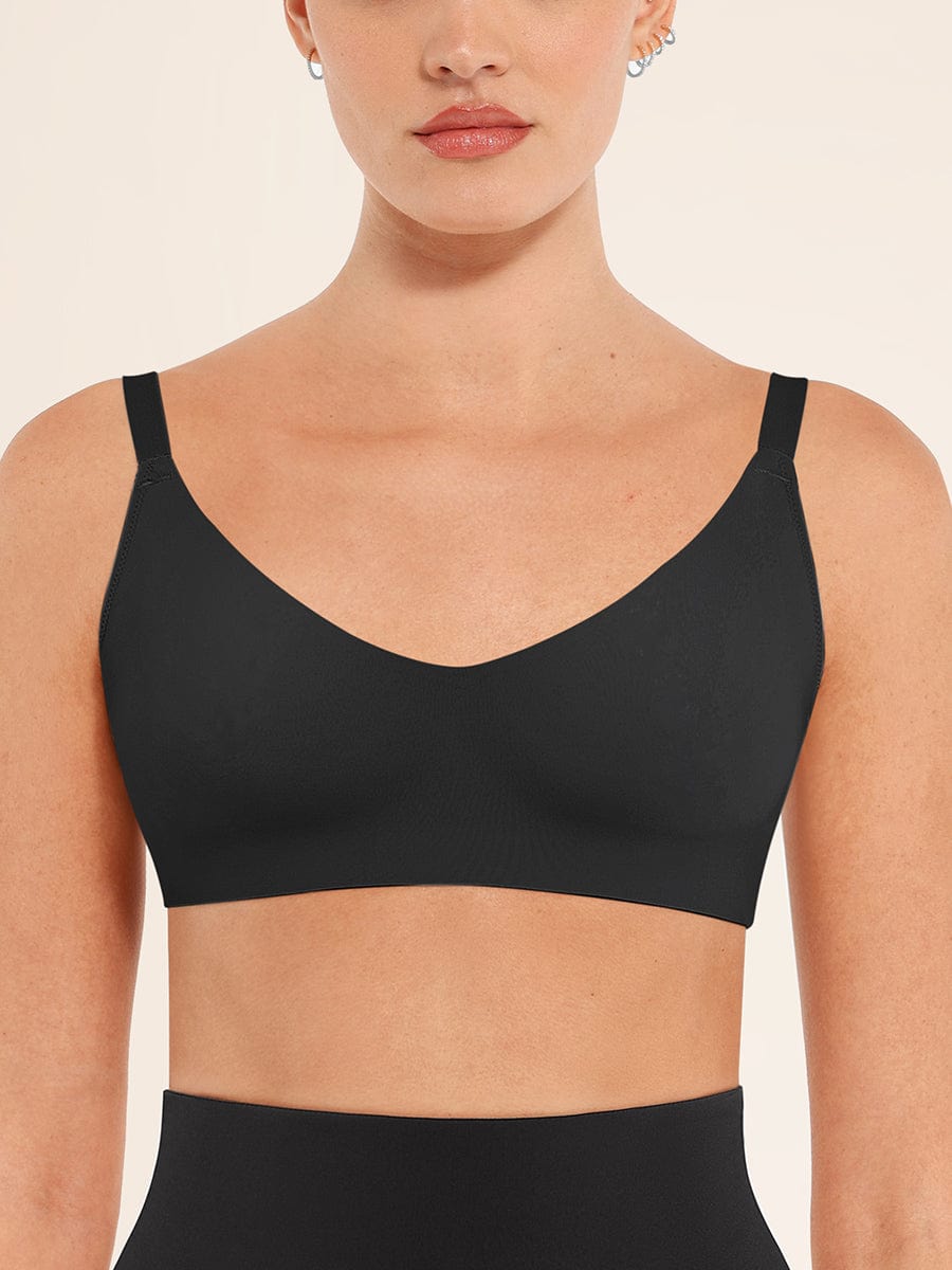 Seamless V-Neck Underarm-Smoothing Bralette Light Skin 1