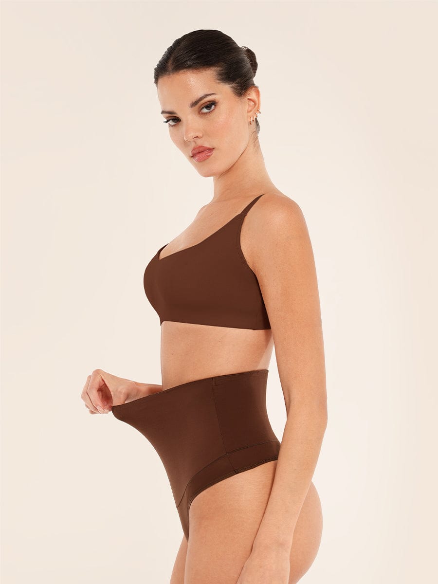Seamless V-Neck Underarm-Smoothing Bralette 7