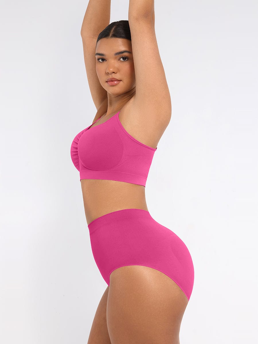 Seamless High-Waist Antibacterial Peach Hip Brief Light Skin 1