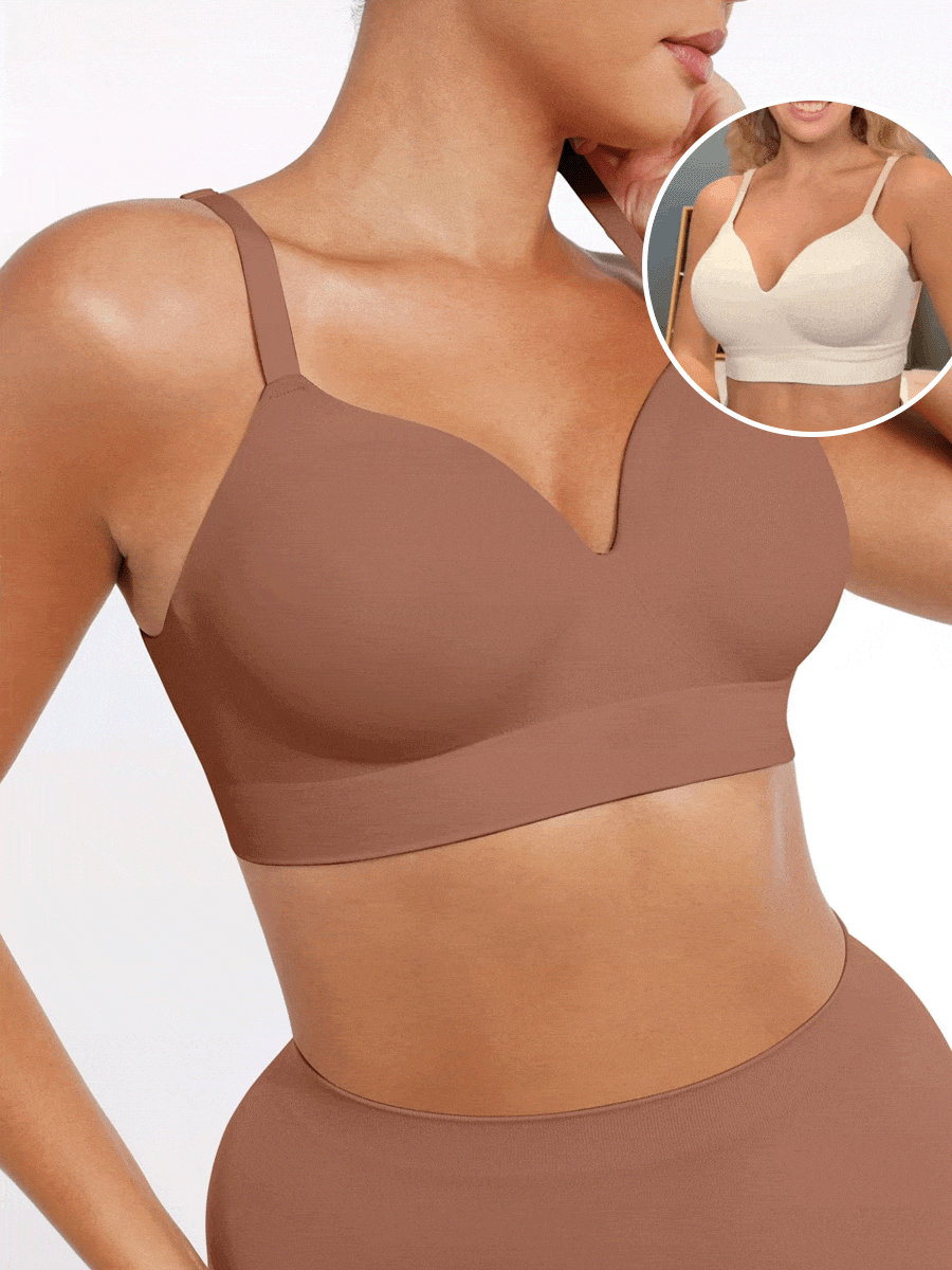 Seamless Wireless Foam Cup Bra Black 1