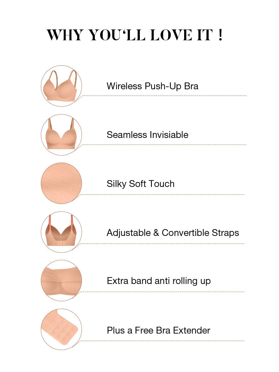 Seamless Wireless Foam Cup Bra Black 2