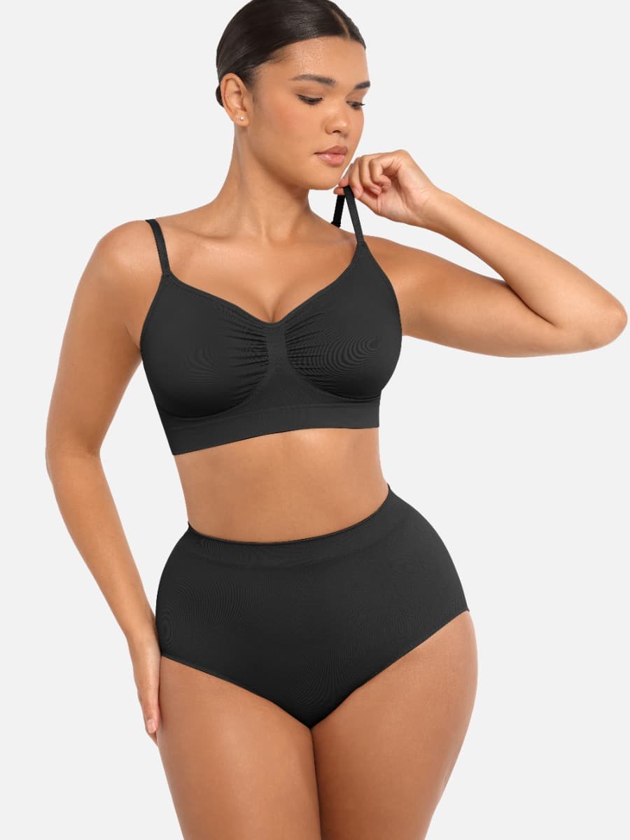 Wireless Supportive Shaping Bra Light Blue 3