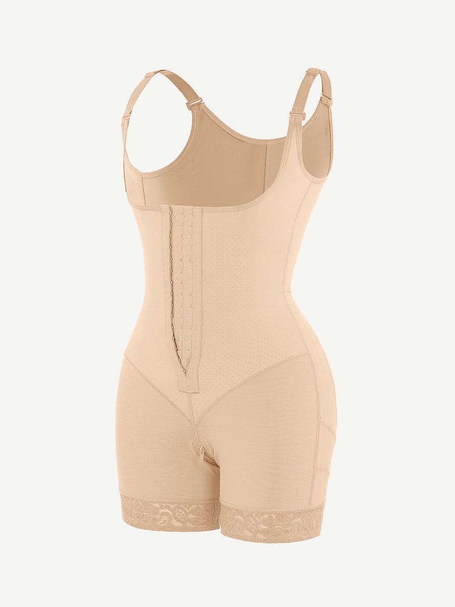 Latex Open-Bust Full Body Shaper With Back Smoothing 5