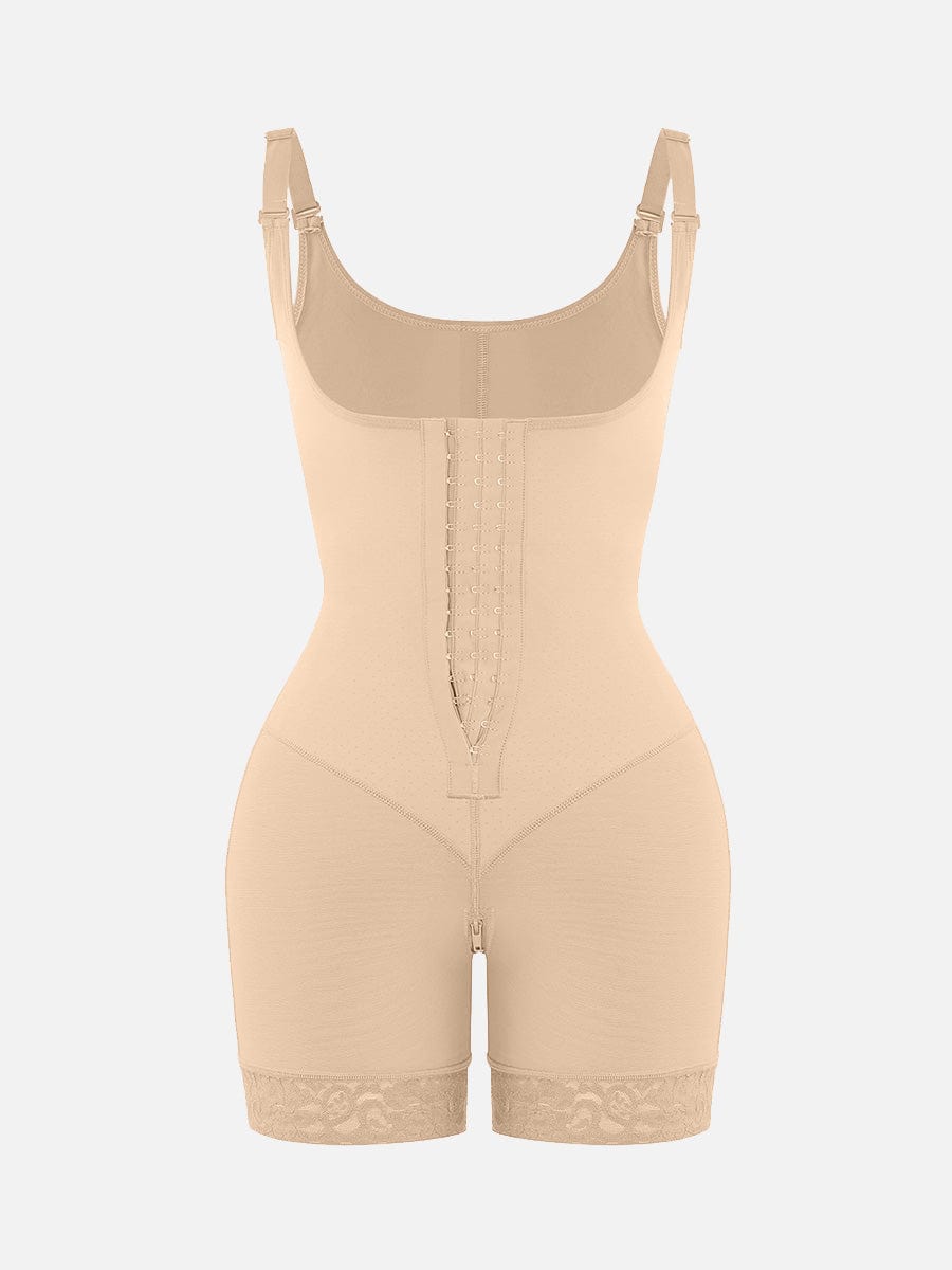 Latex Open-Bust Full Body Shaper With Back Smoothing 4