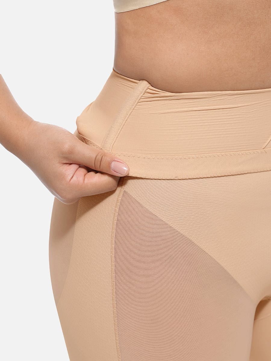 High-Waisted Butt-Lifting Shaper Shorts Dark Brown 8