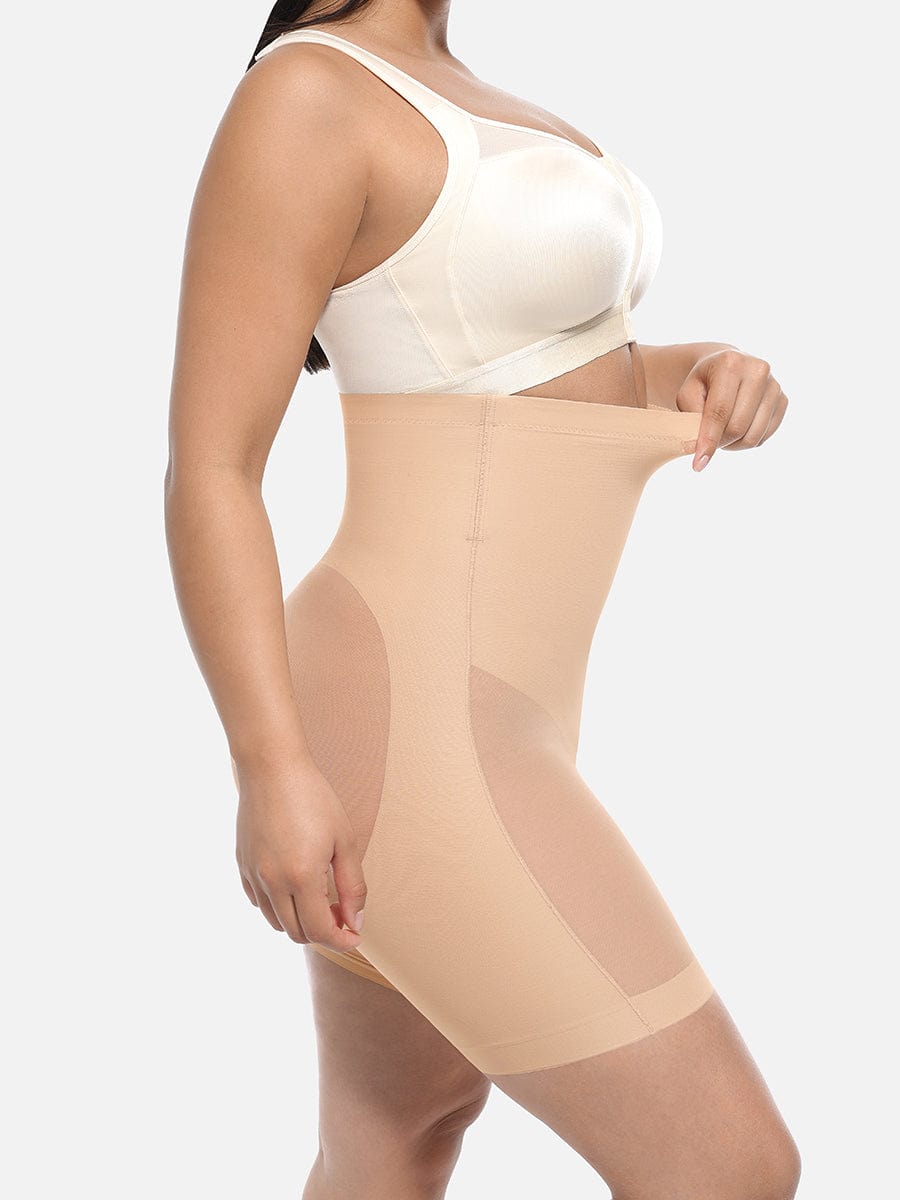 High-Waisted Butt-Lifting Shaper Shorts Light Skin 6
