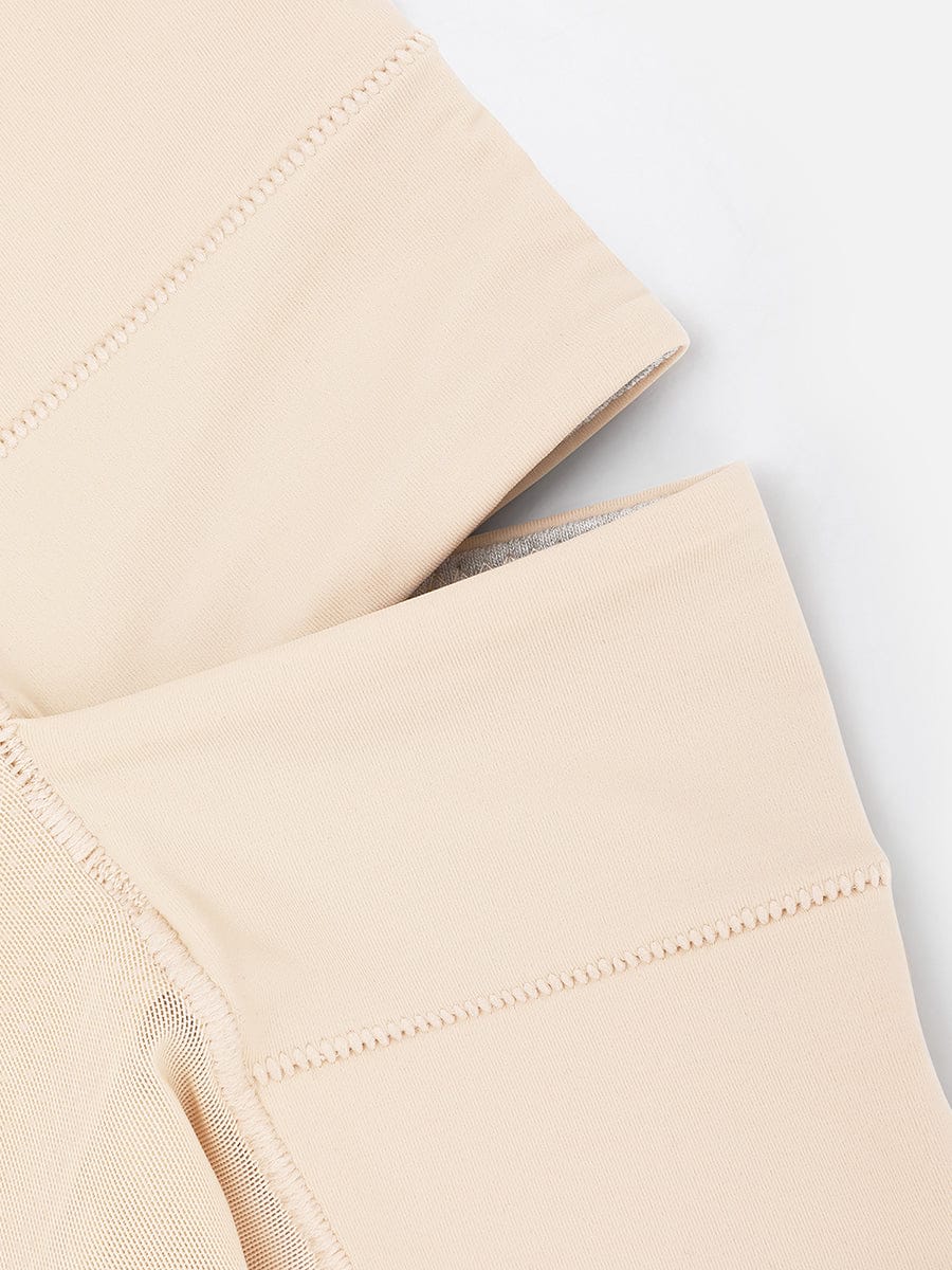 Low-Back Tummy Slimming Leg Shaper Light Brown 1