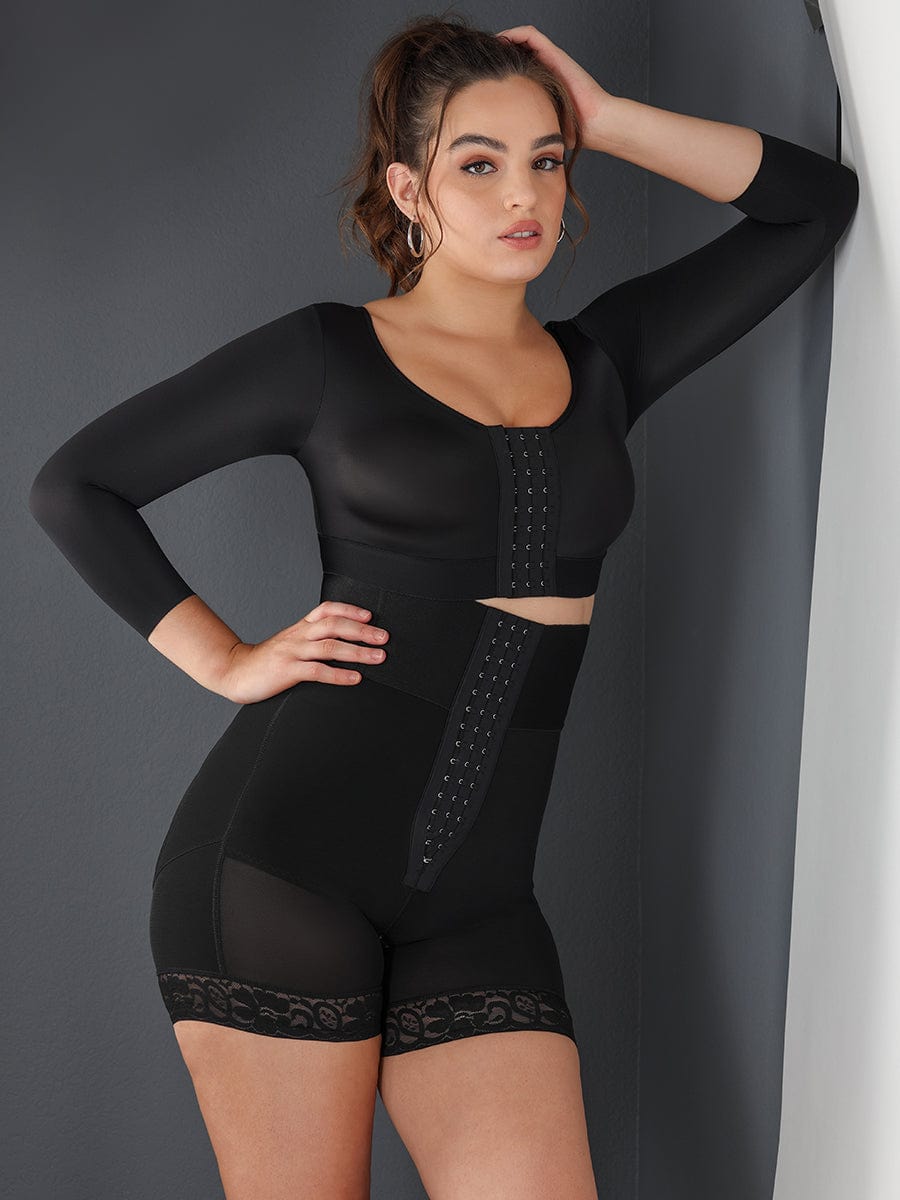 3-Bone Triple-Row High-Waisted Body Shaper Light Skin 4