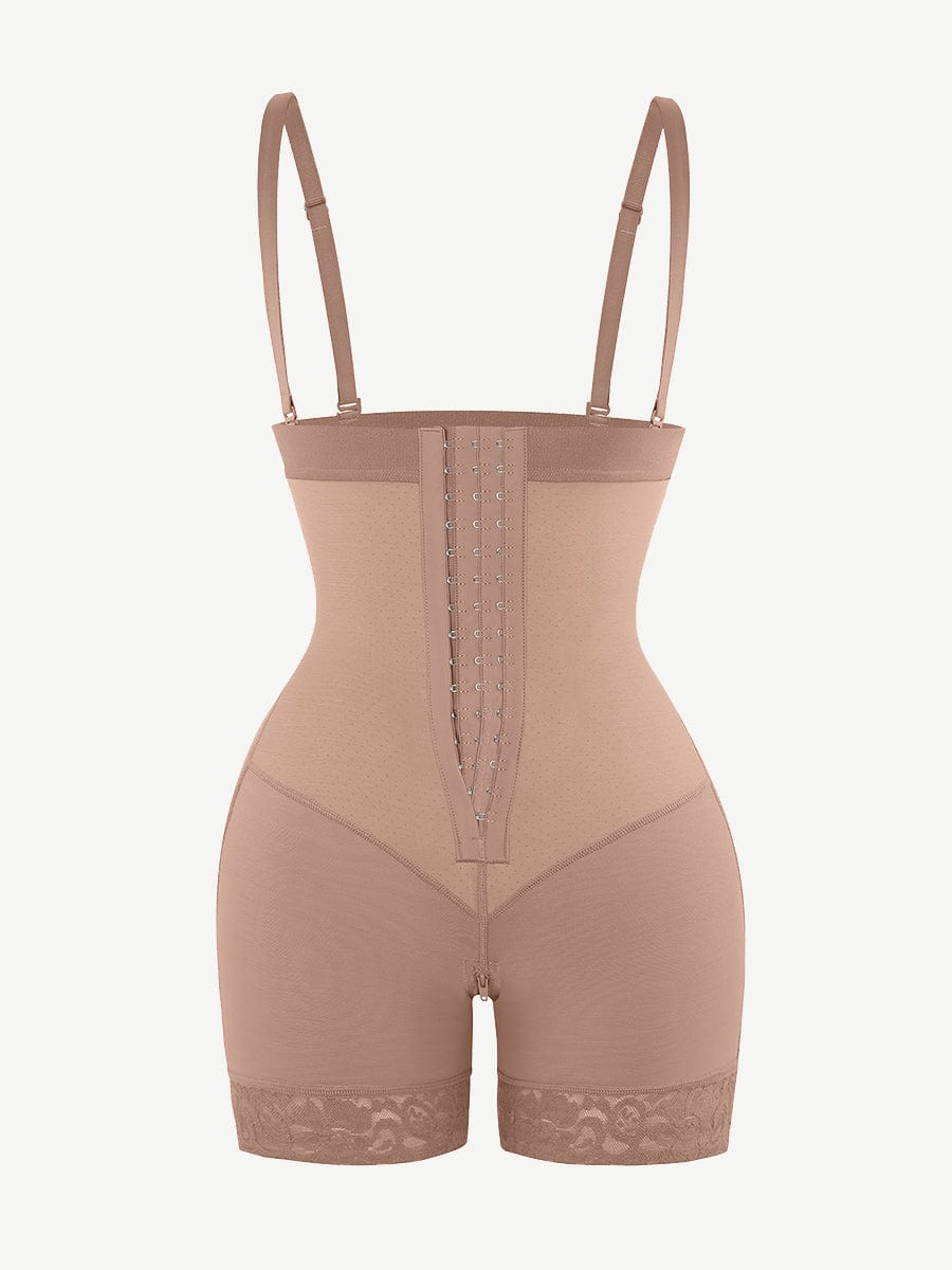 Lace Latex Buttocks-Lifting Shapewear Nude Pink 6