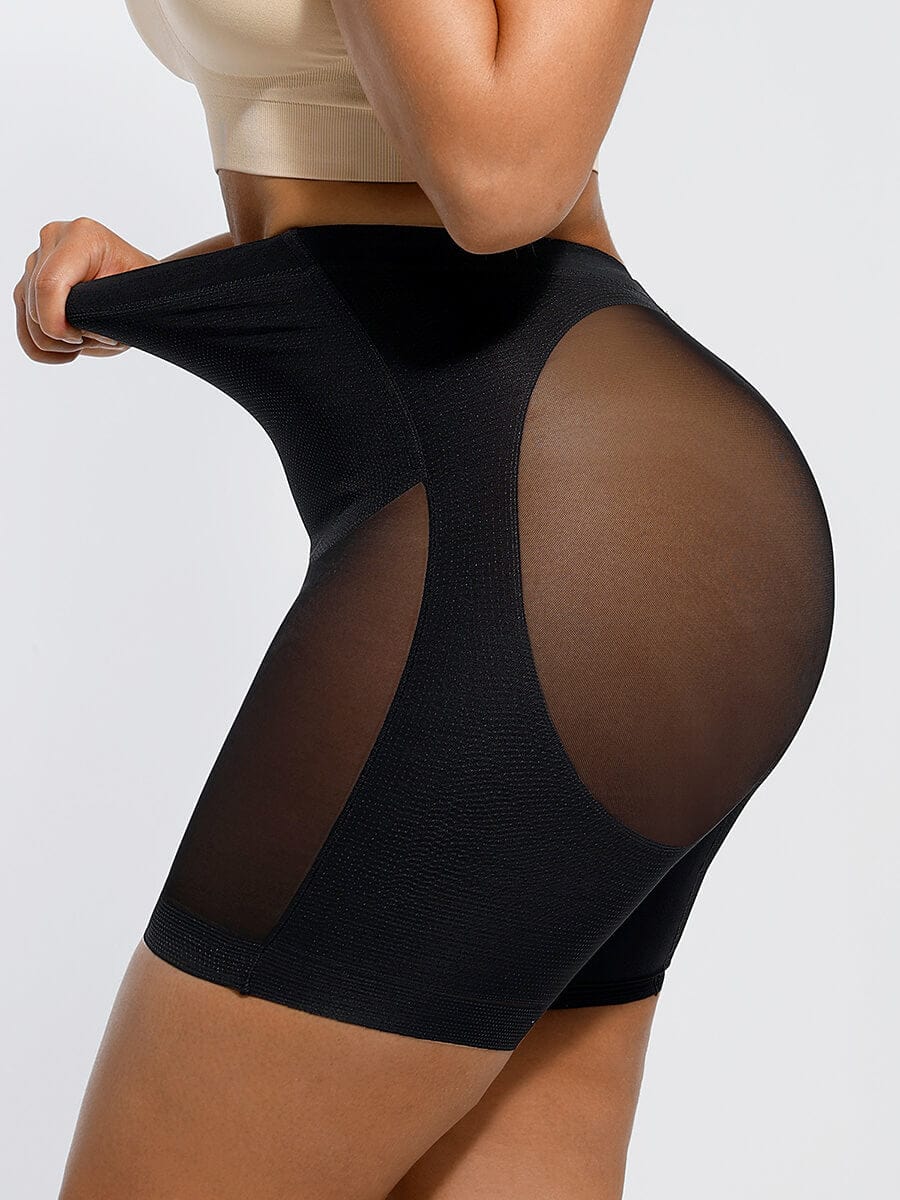 Low-Back Tummy Slimming Leg Shaper Black 3
