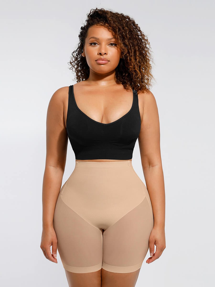 Low-Back Tummy Slimming Leg Shaper Light Skin 3