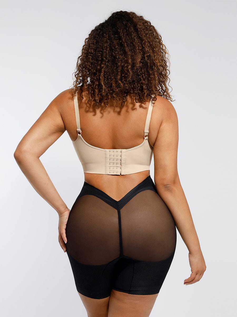 Low-Back Tummy Slimming Leg Shaper Black 6