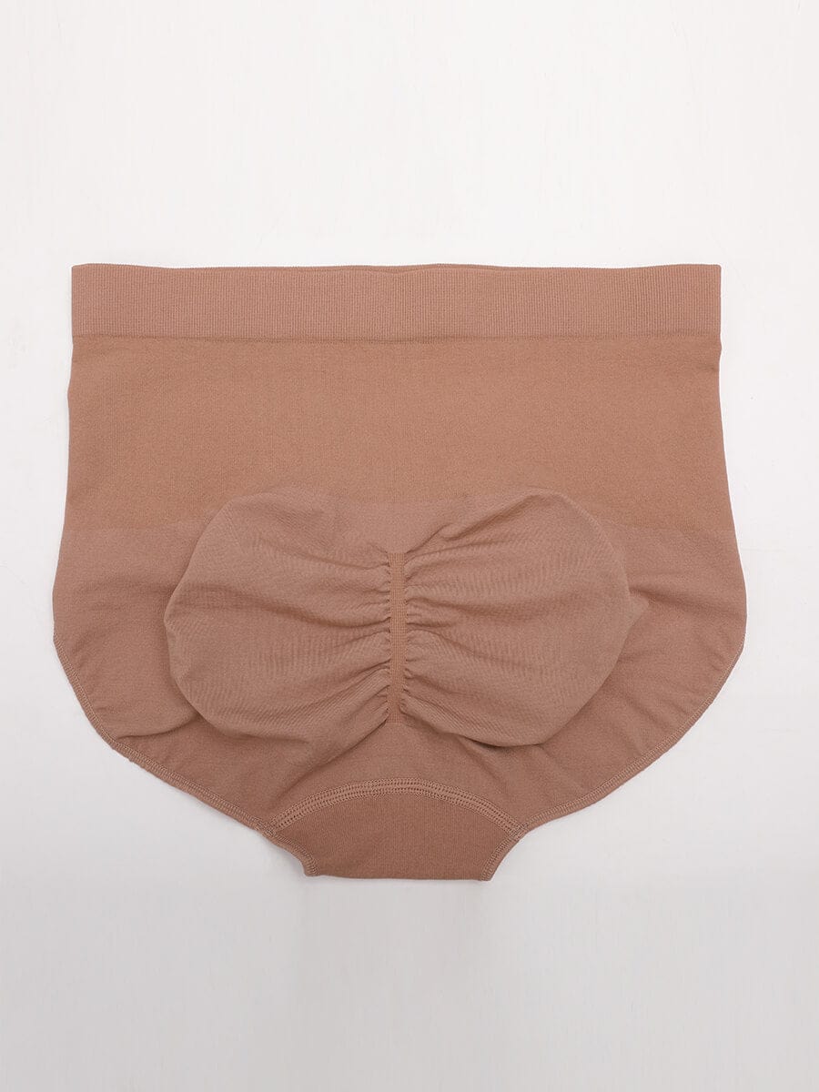 Seamless High-Waist Antibacterial Peach Hip Brief Light Green 2