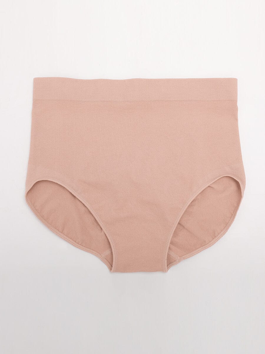 Seamless High-Waist Antibacterial Peach Hip Brief Dark Purple 4