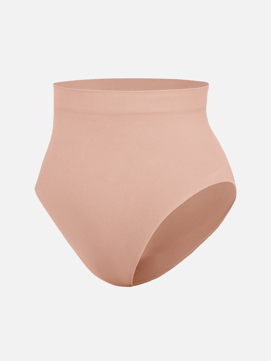Seamless High-Waist Antibacterial Peach Hip Brief Dark Purple 1