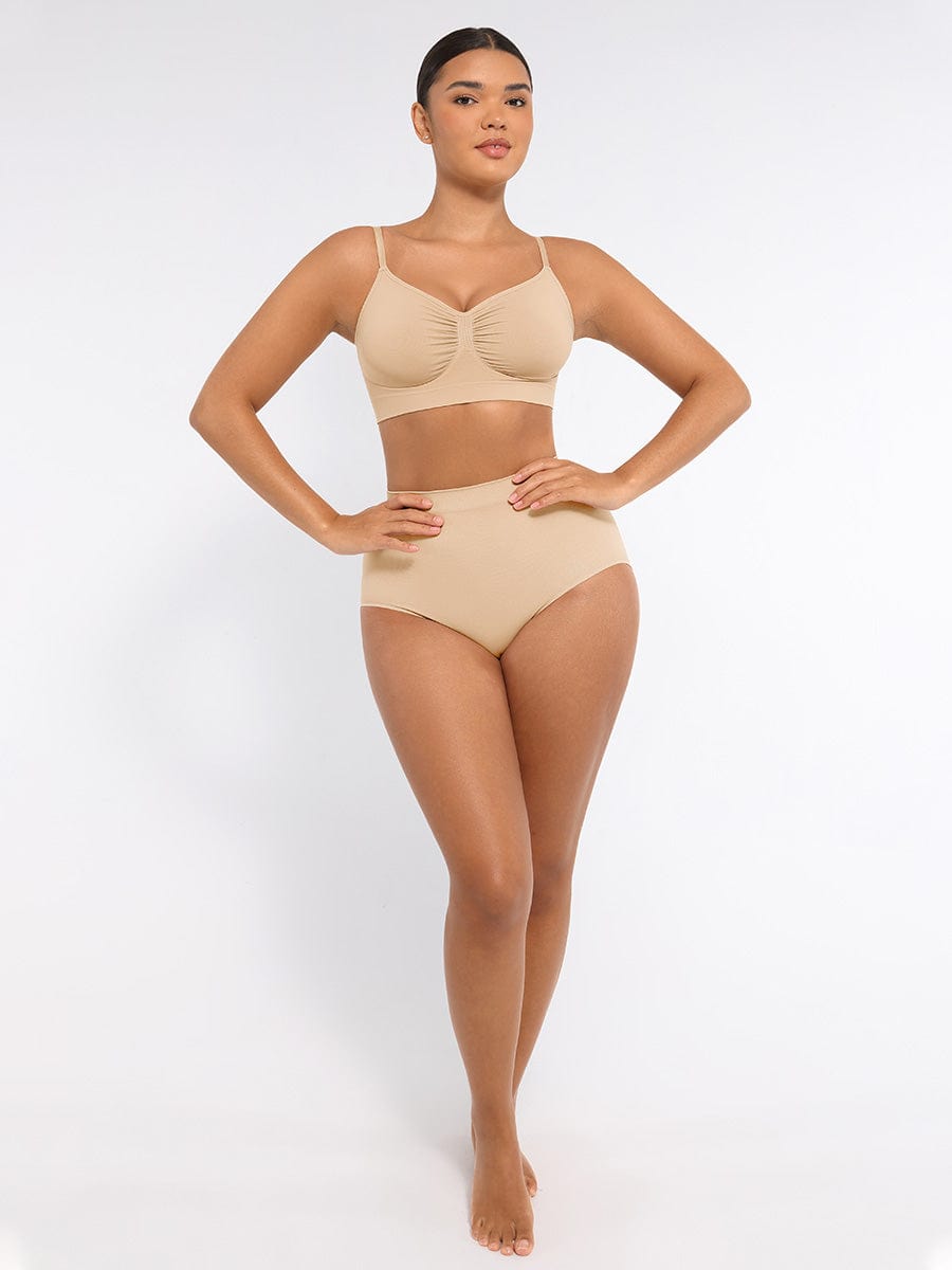 Seamless High-Waist Antibacterial Peach Hip Brief 3