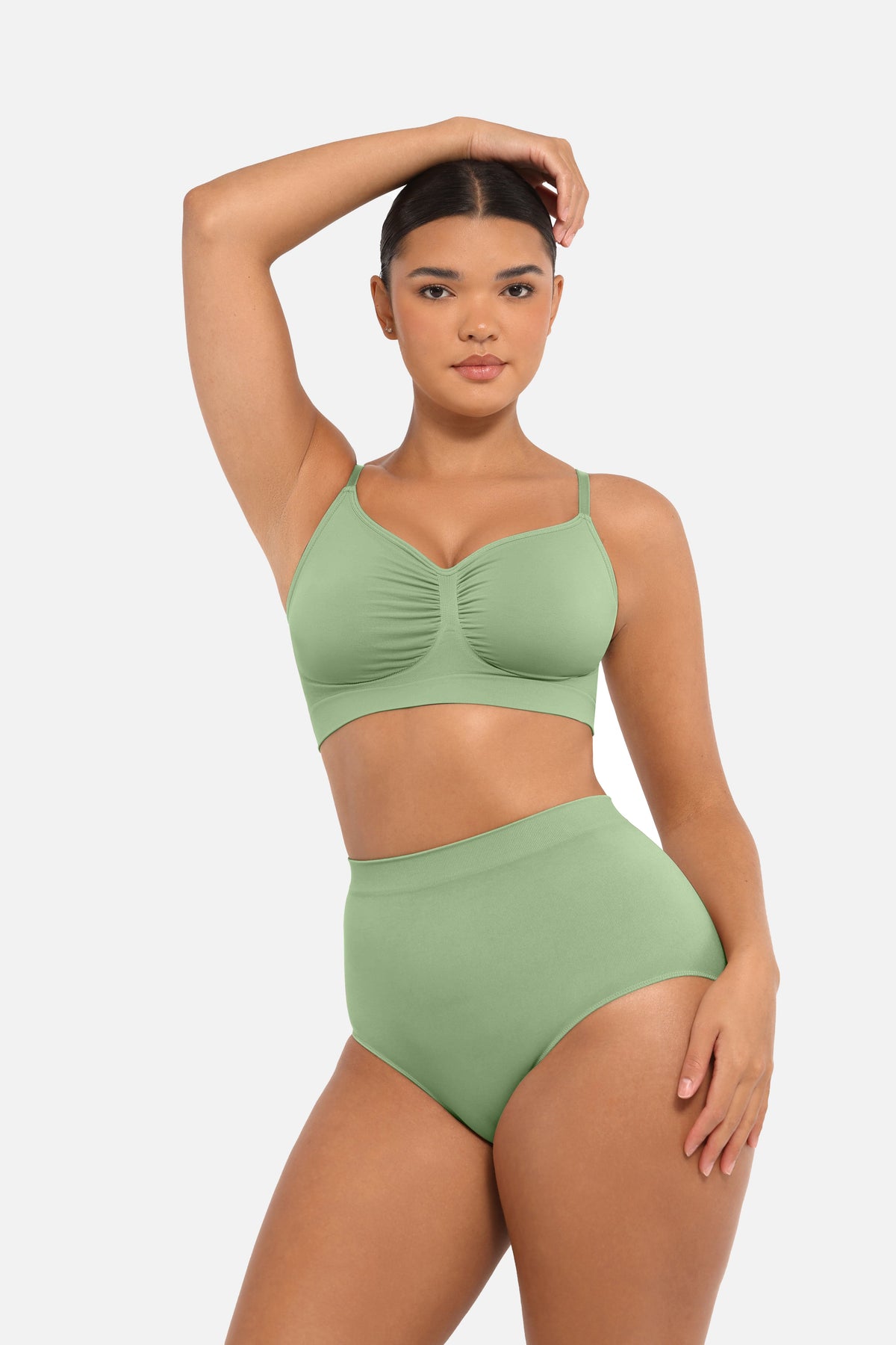 Seamless High-Waist Antibacterial Peach Hip Brief 22