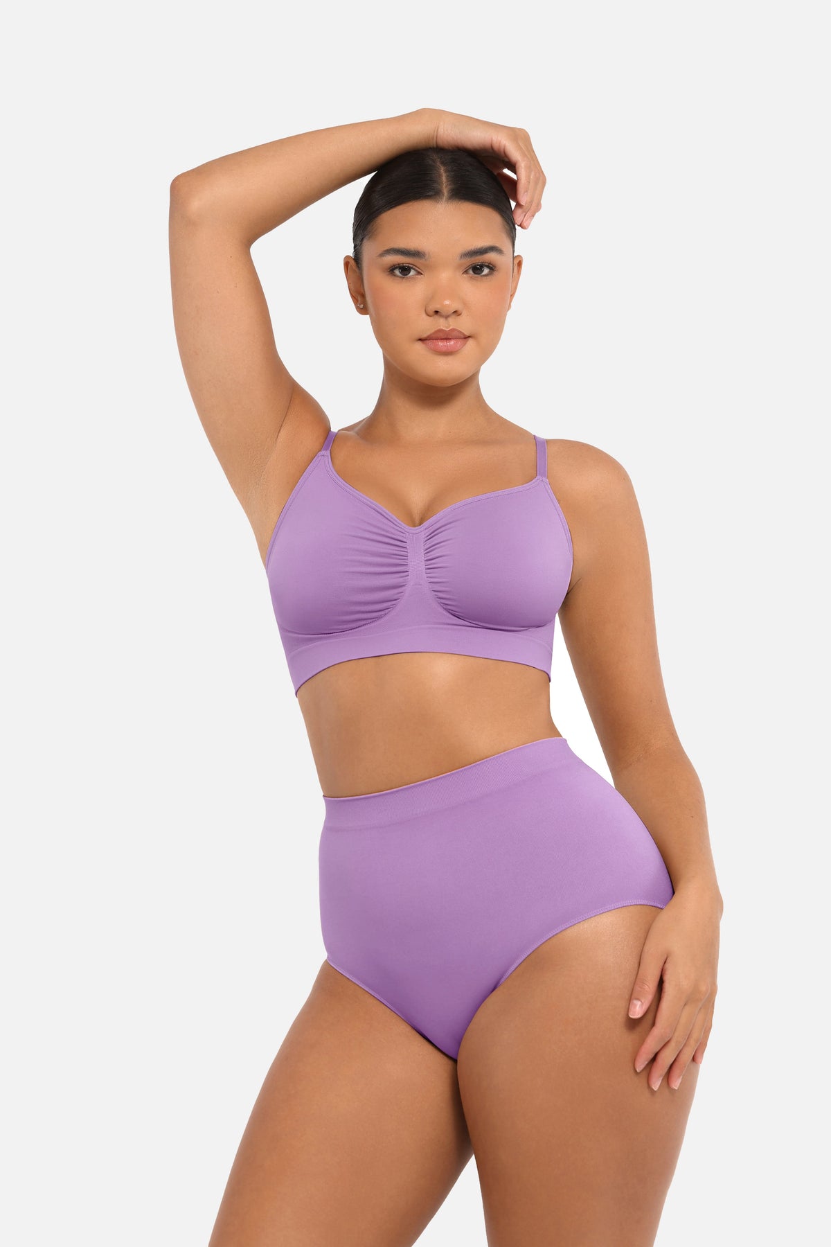 Seamless High-Waist Antibacterial Peach Hip Brief 34
