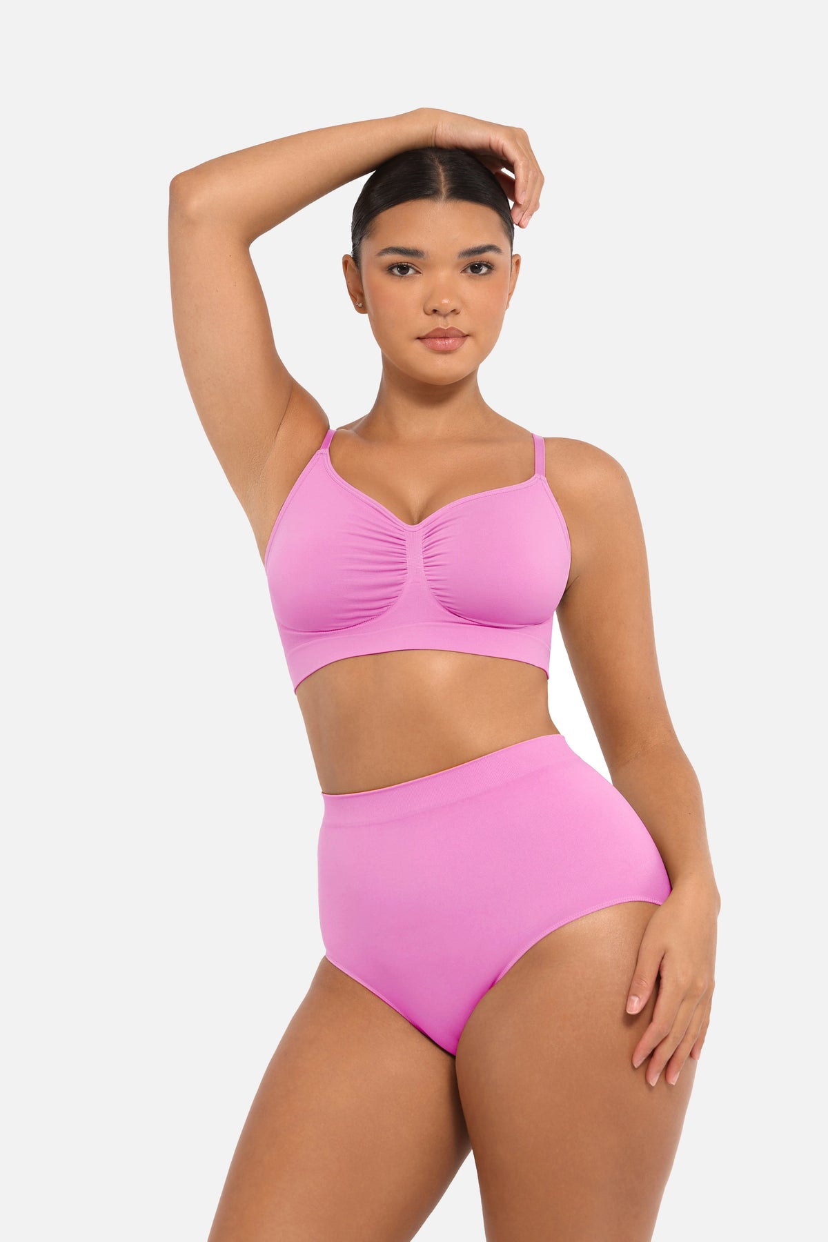 Seamless High-Waist Antibacterial Peach Hip Brief 40
