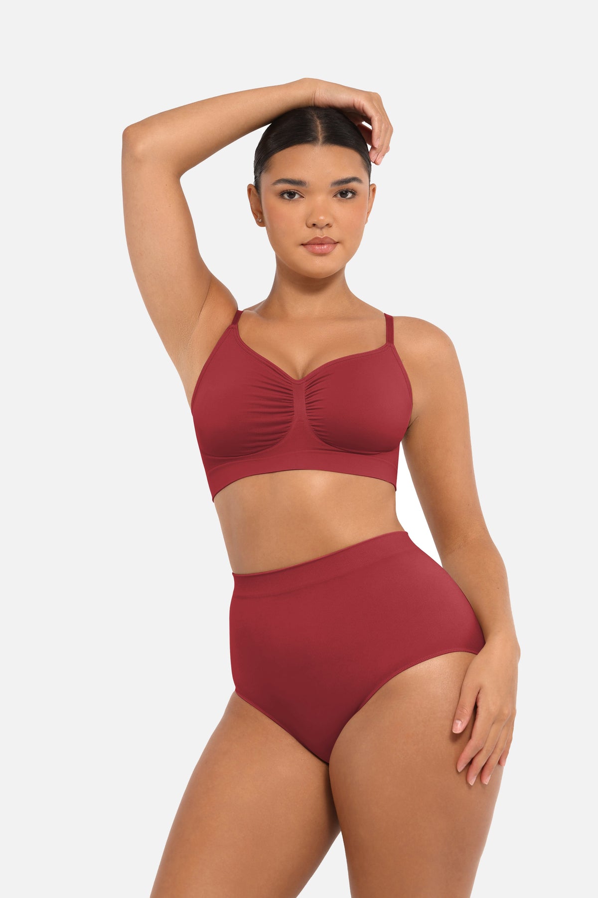 Seamless High-Waist Antibacterial Peach Hip Brief 46