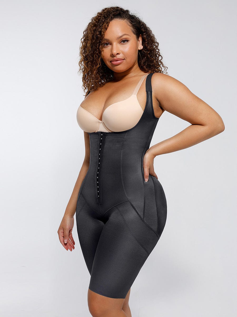 Post-Surgery U-Shaped 3-Row Body Shaper Dark Skin 6