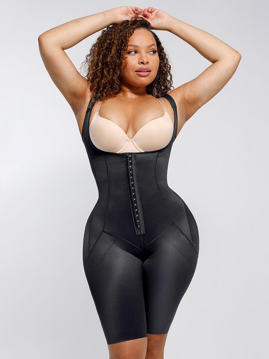 Post-Surgery U-Shaped 3-Row Body Shaper Dark Skin 4