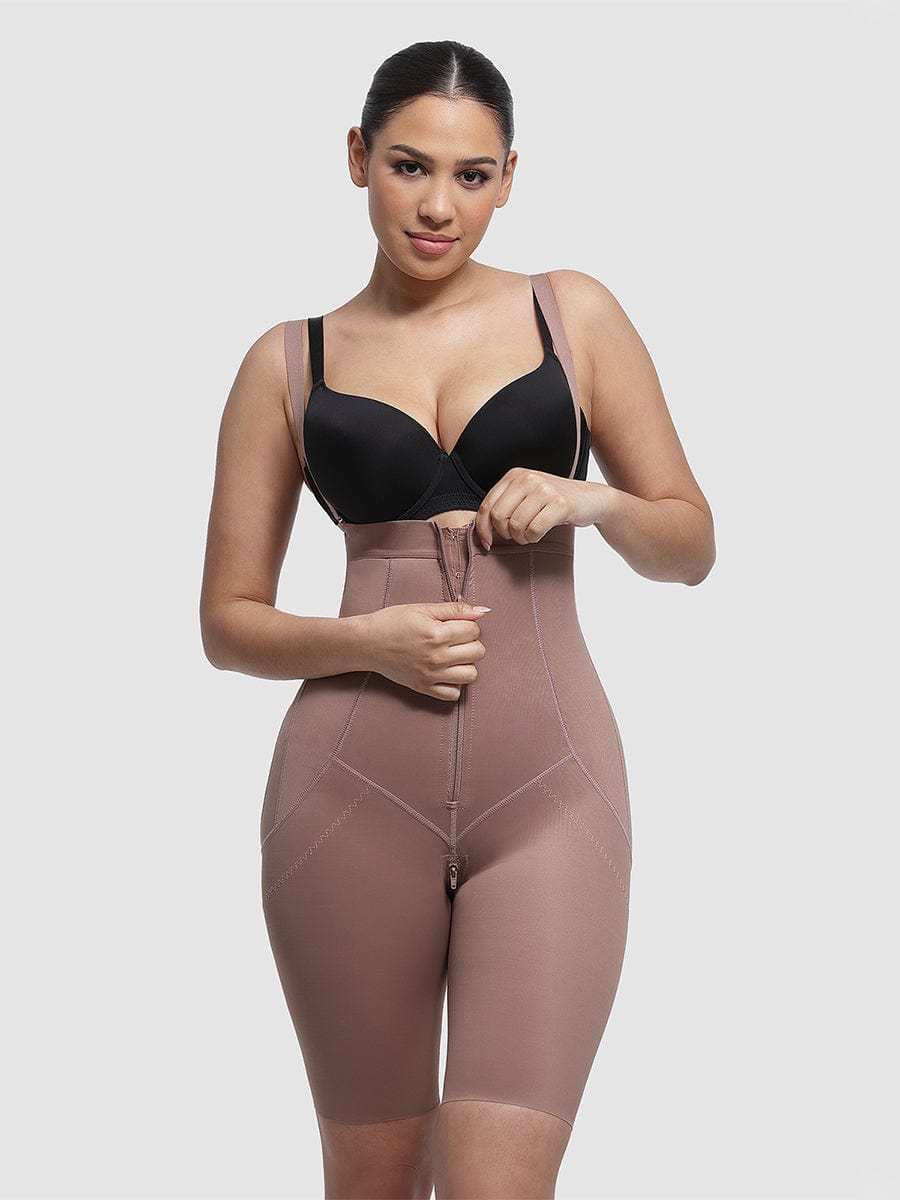Post-Surgery Front Zip Body Shaper Nude Pink 1