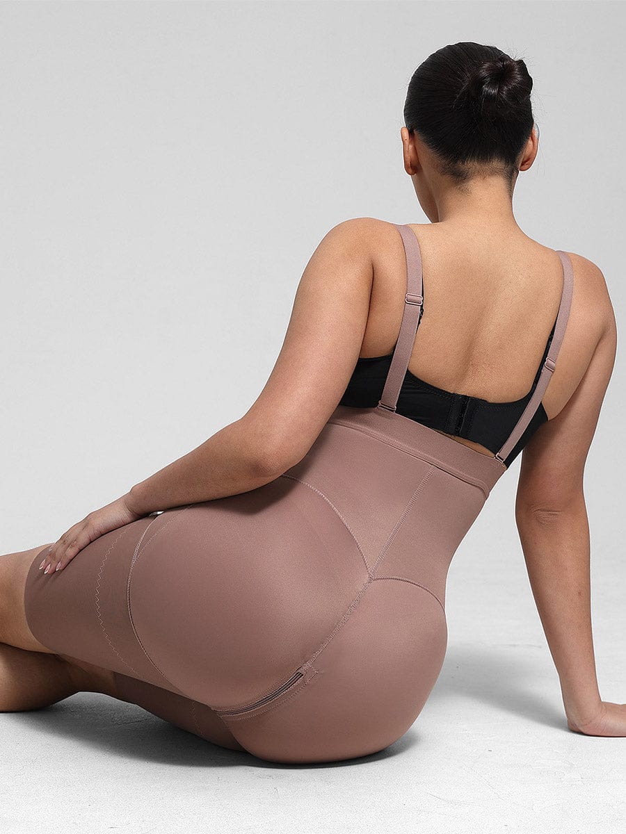 Post-Surgery Front Zip Body Shaper Nude Pink 5