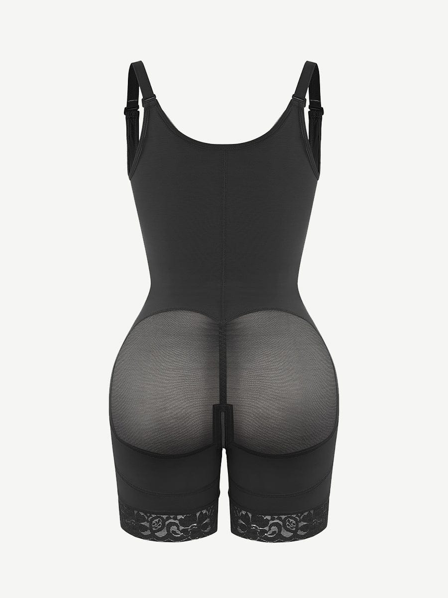Latex Open-Bust Full Body Shaper With Back Smoothing Nude Pink 5