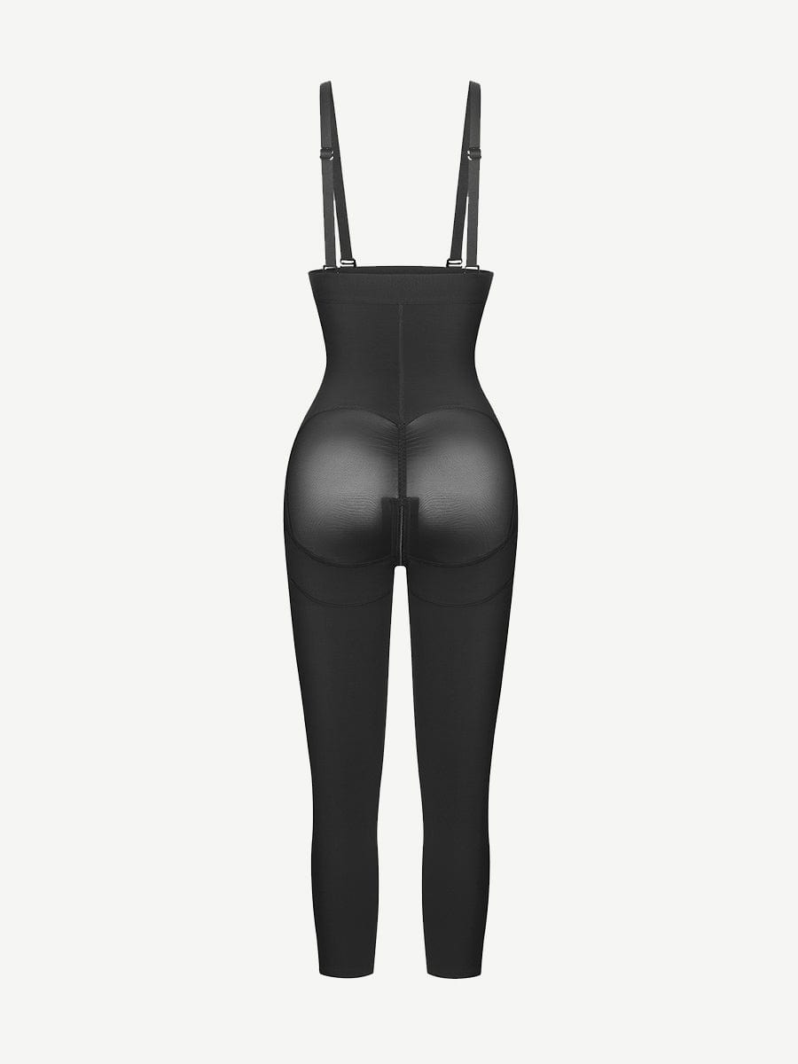Latex Open-Bust Tummy Control Shapewear Black 5