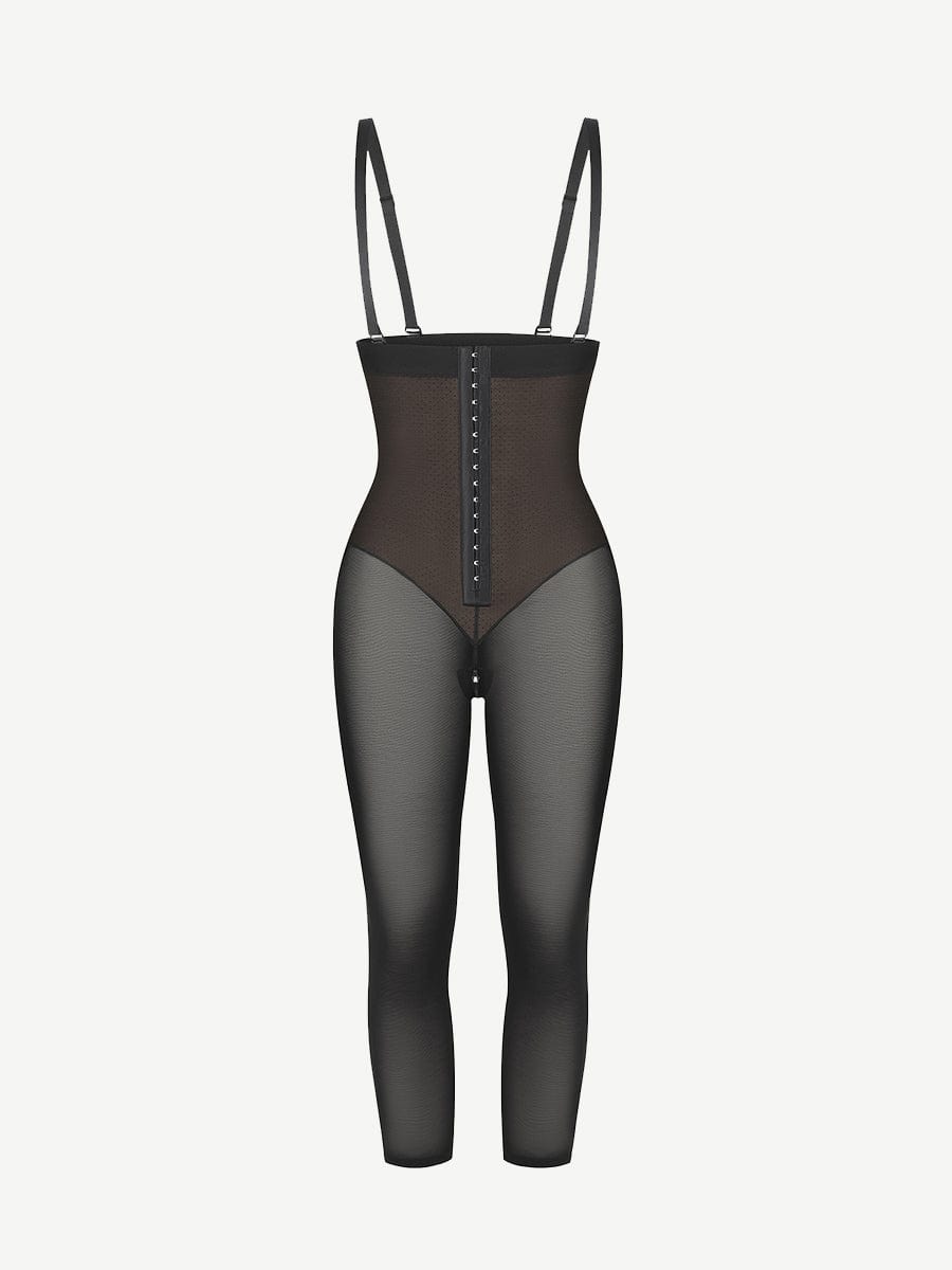 Latex Open-Bust Tummy Control Shapewear Black 4