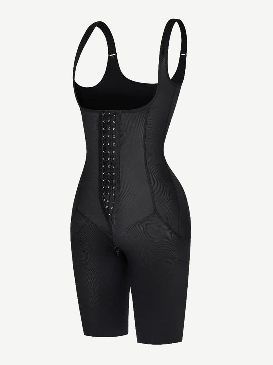 Post-Surgery U-Shaped 3-Row Body Shaper Black 4