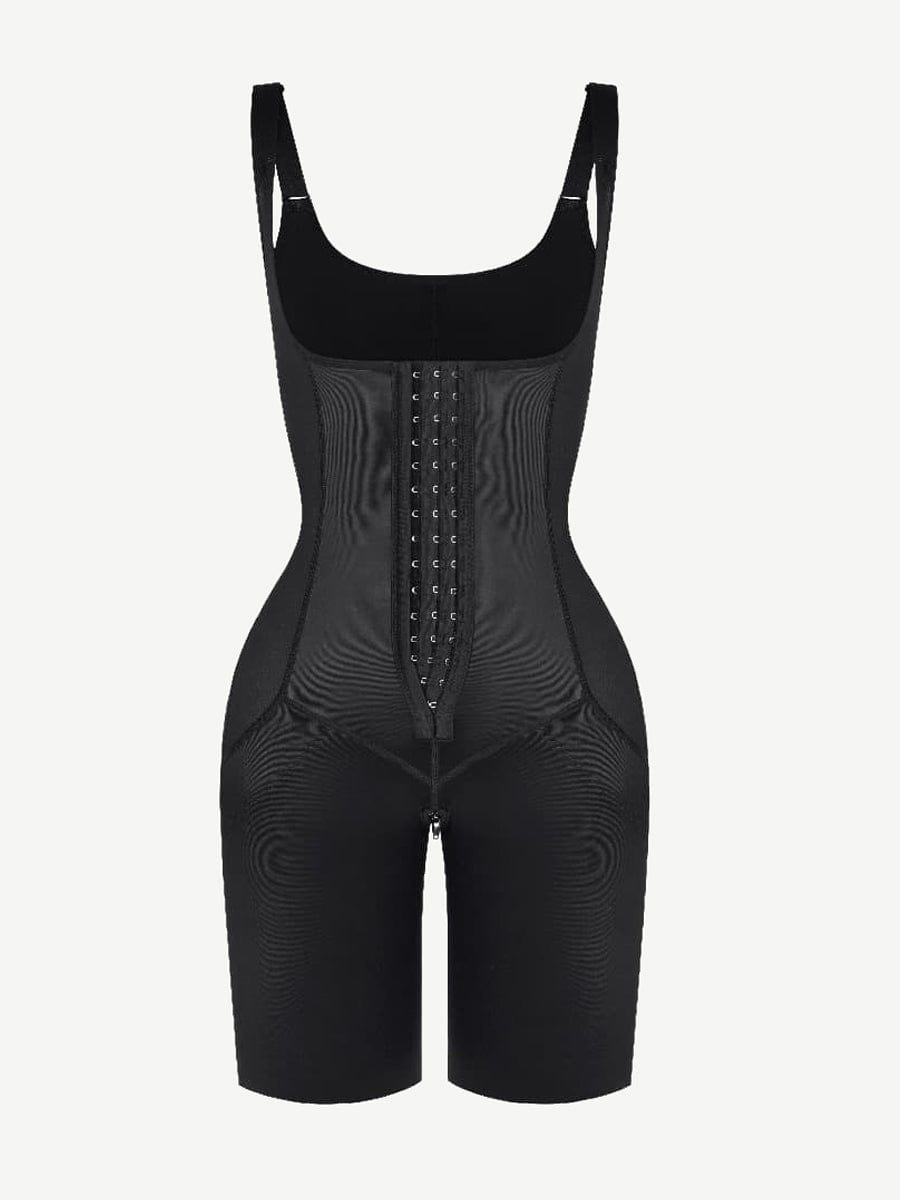Post-Surgery U-Shaped 3-Row Body Shaper Black 3