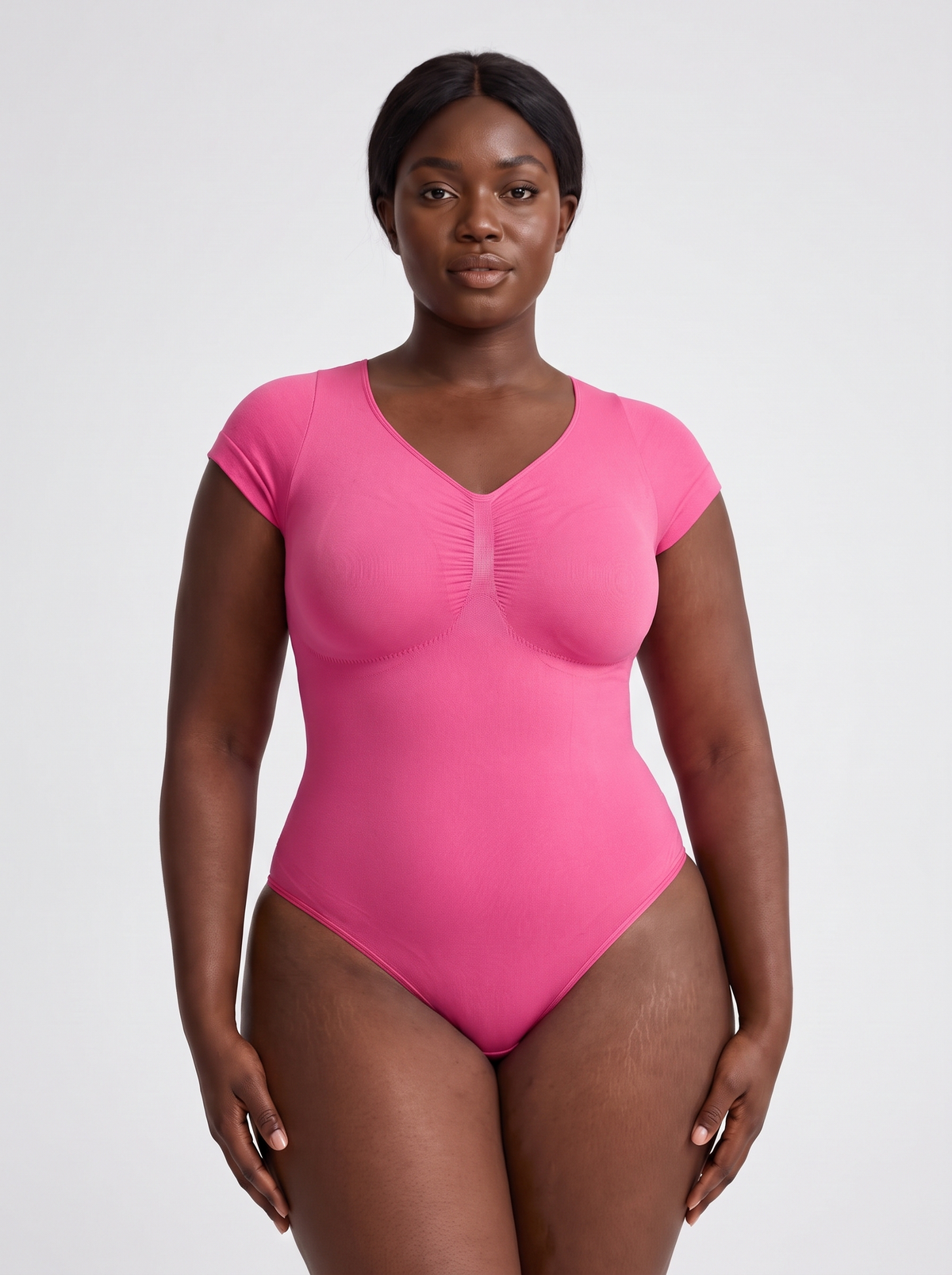 Bust Support Waist & Abdomen Shaping Thong Bodysuit