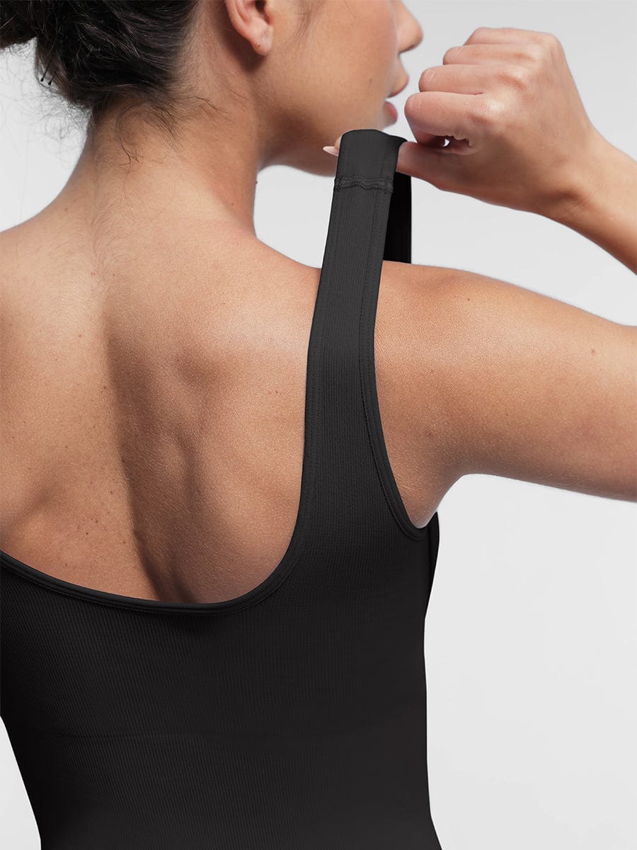 Square Neck U-Back Shaping Jumpsuit 10