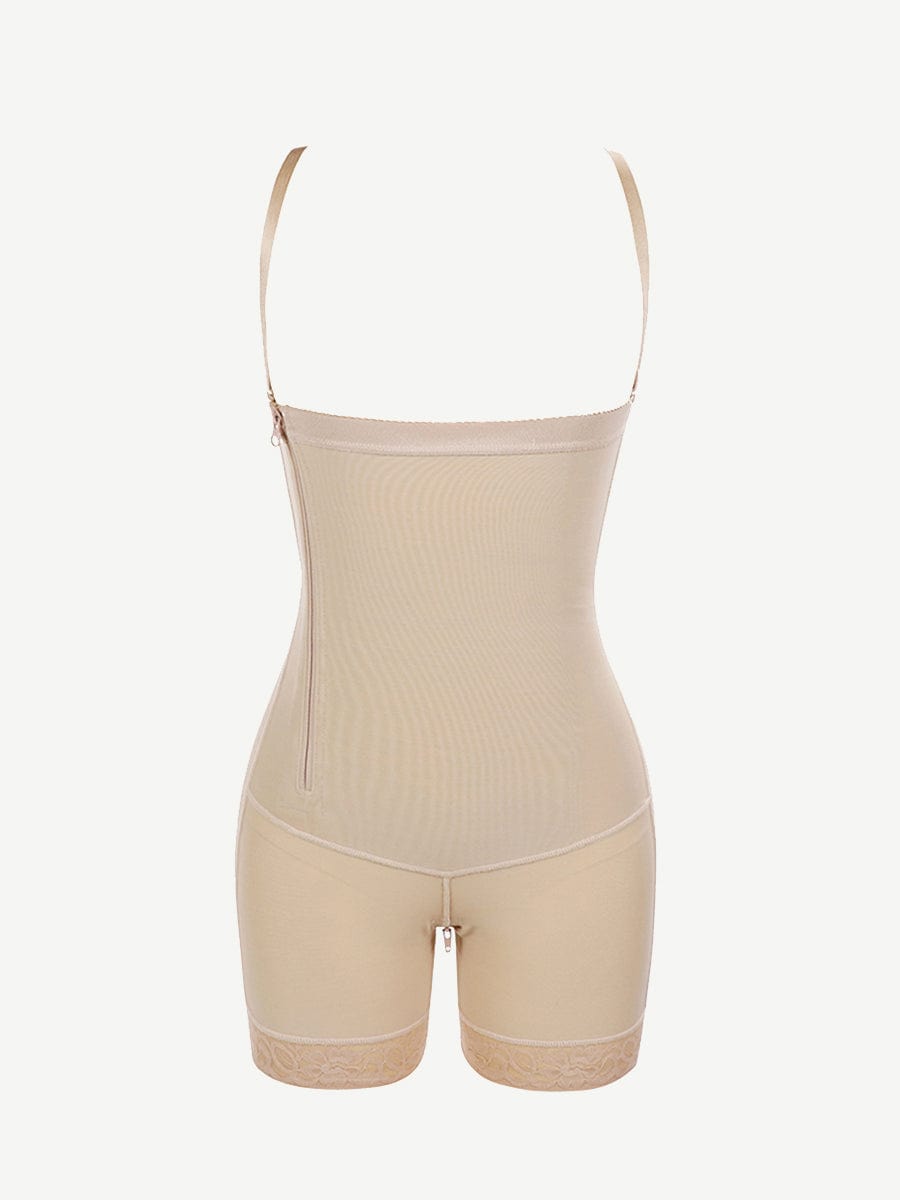 Detachable Strap Side-Zip Post-Surgery Body Shaper Black 5