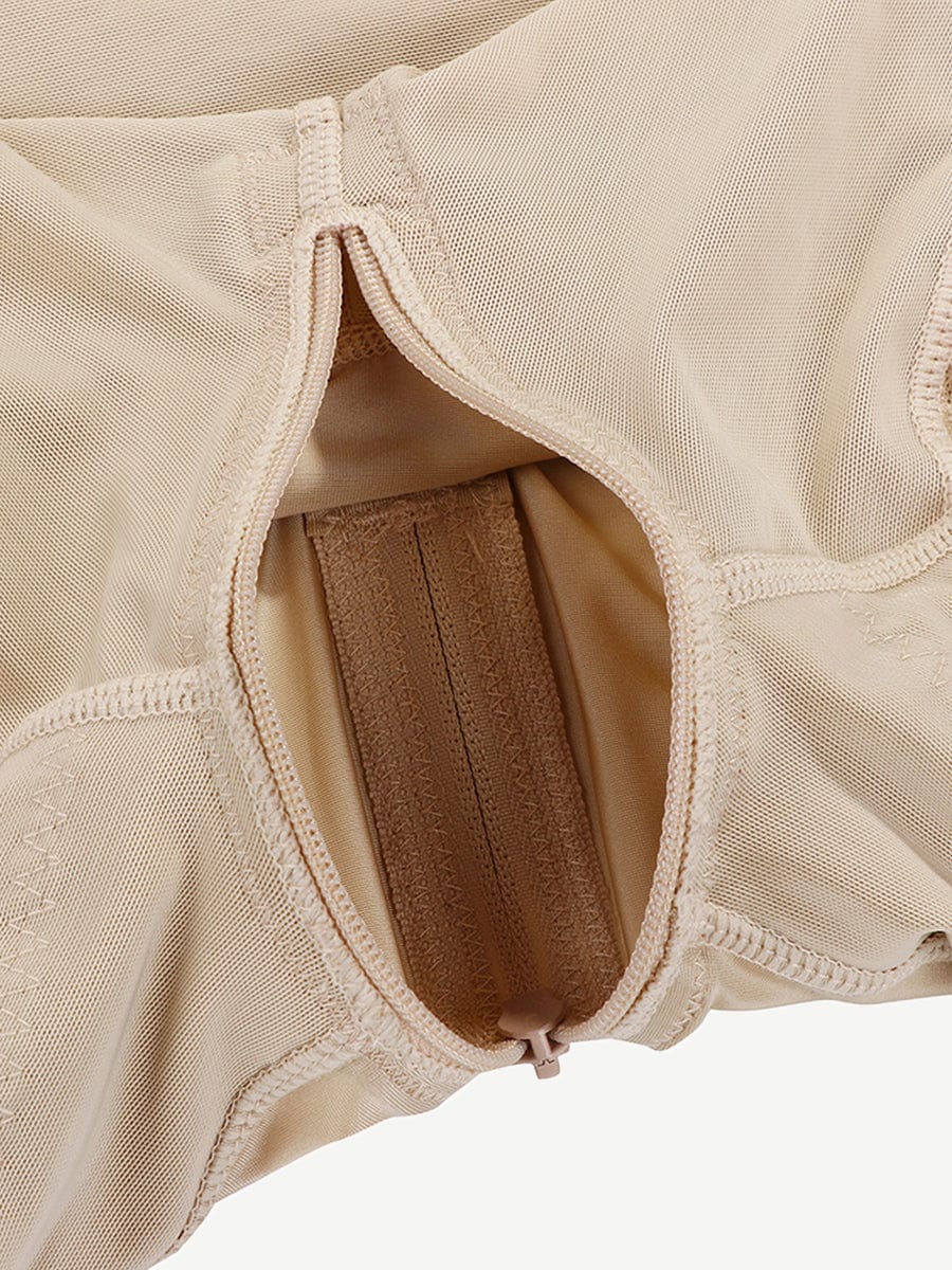 Detachable Strap Side-Zip Post-Surgery Body Shaper Light Skin 1