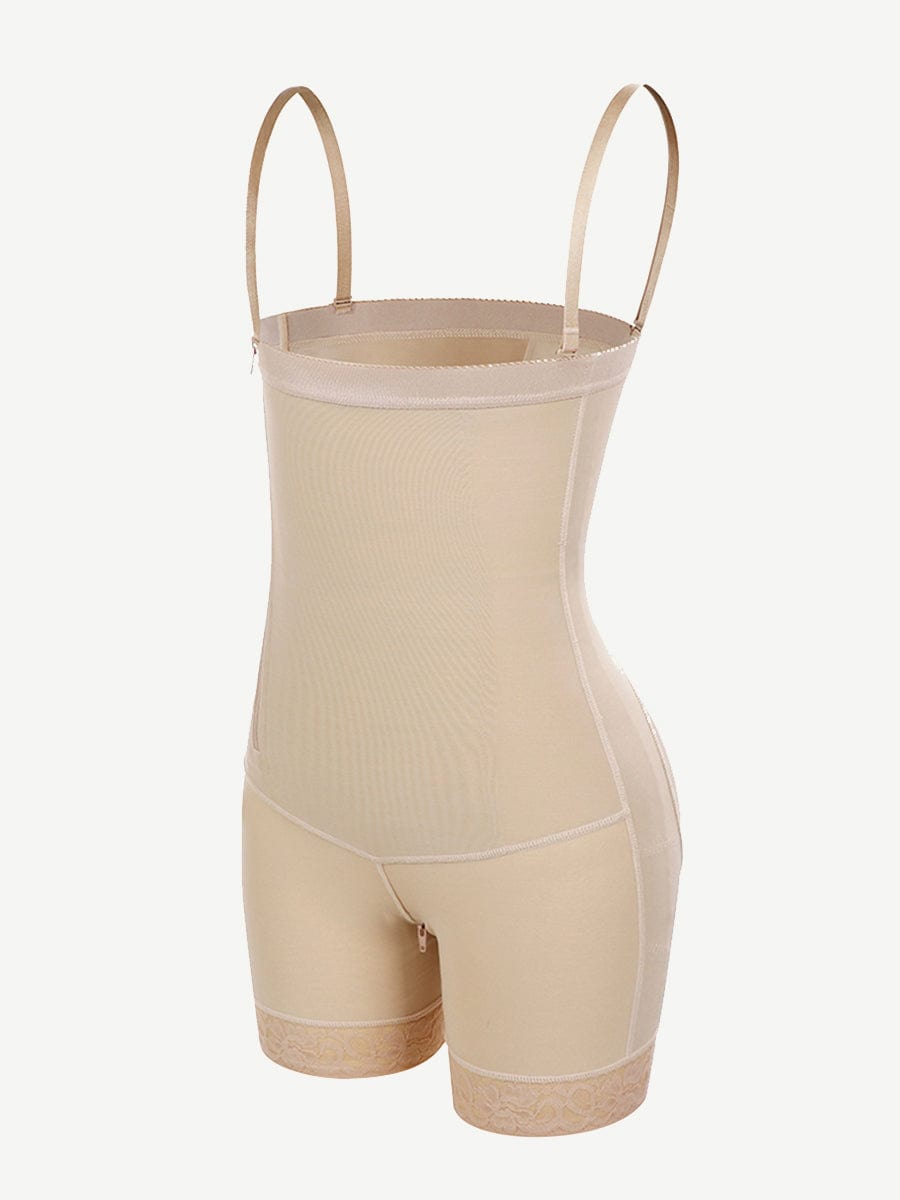Detachable Strap Side-Zip Post-Surgery Body Shaper Black 6