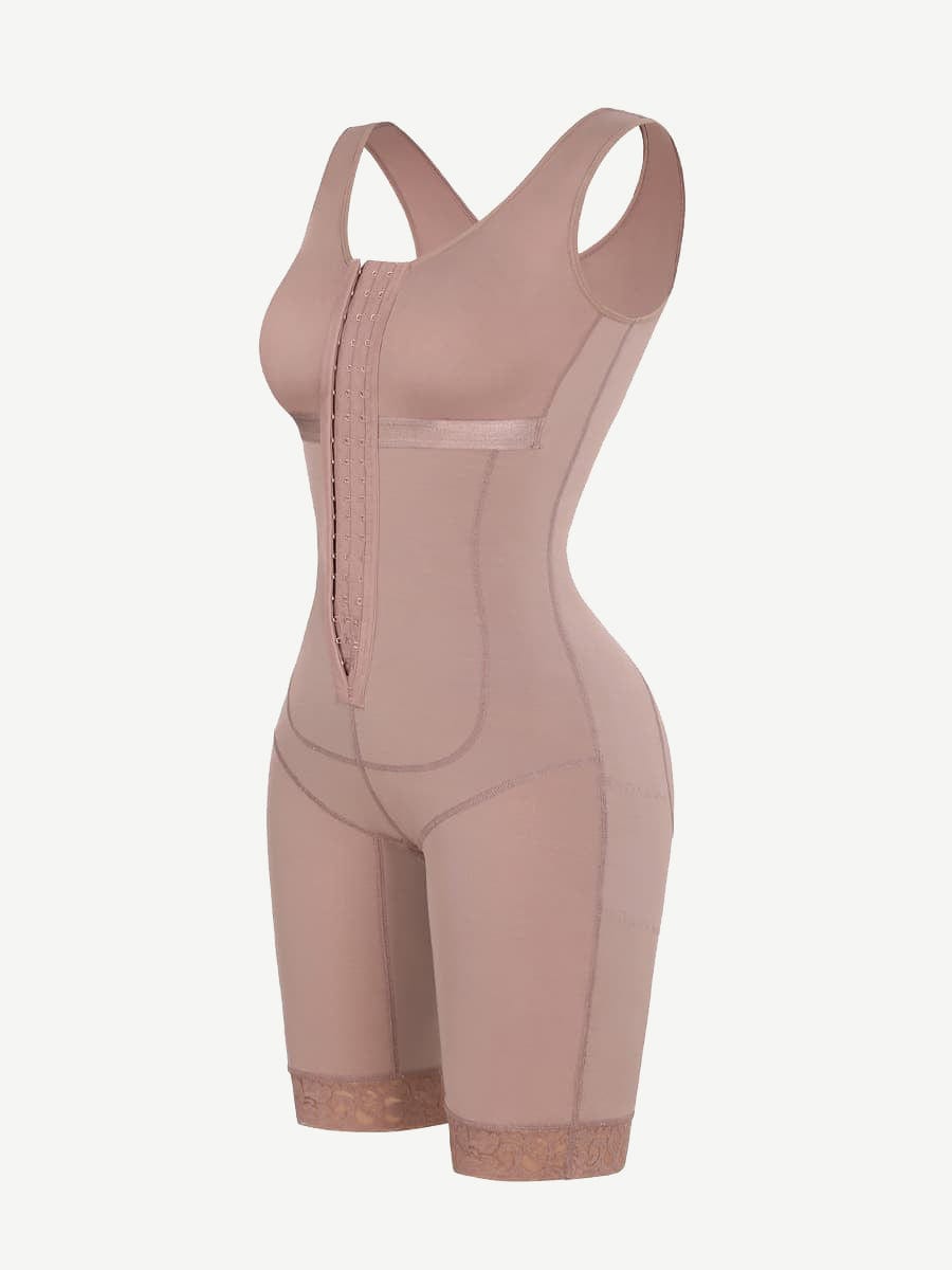 Post-Surgery Chest Wrap Full Body Shapewear Black 5