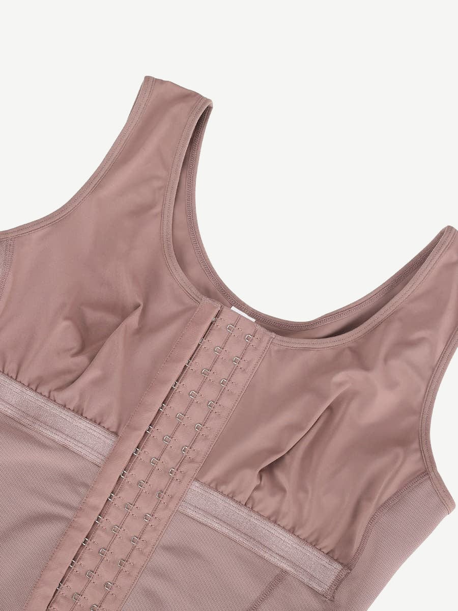 Post-Surgery Chest Wrap Full Body Shapewear Black 7