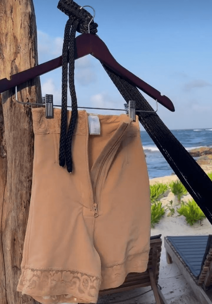 Front Zipper Butt Lifter Shorts Dark Skin 4
