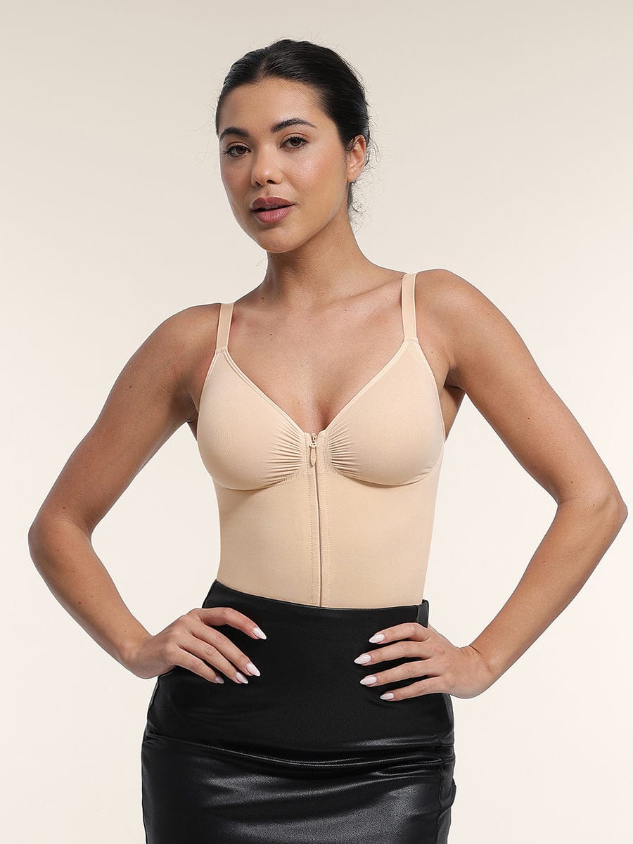 Seamless Plunge Chest Support Bodysuit 25