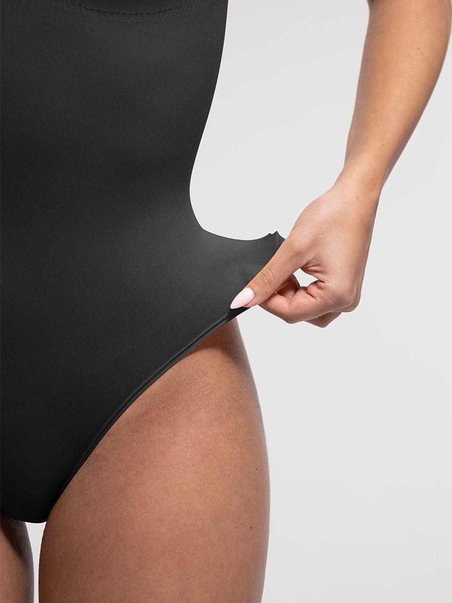 Diamond Neckline Thong Bodysuit 18