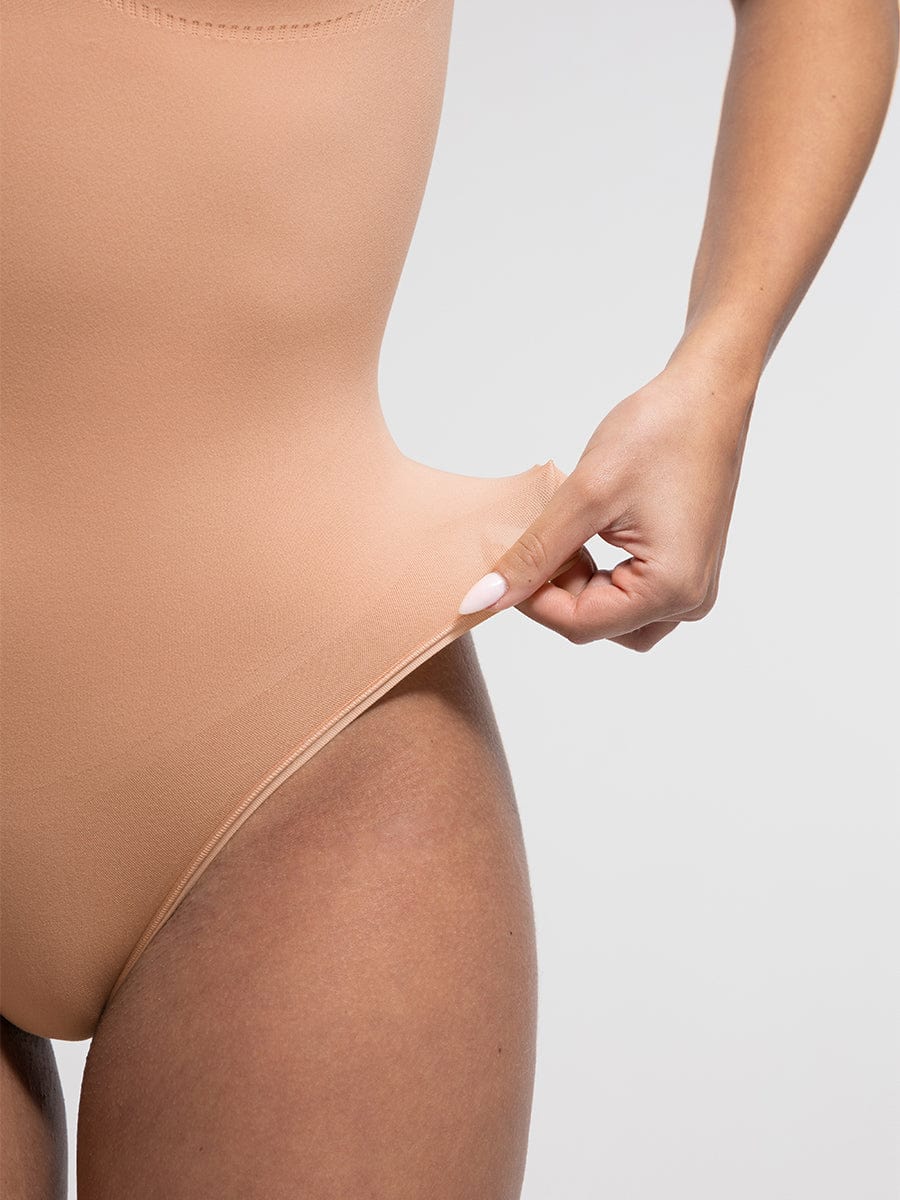 Diamond Neckline Thong Bodysuit 8