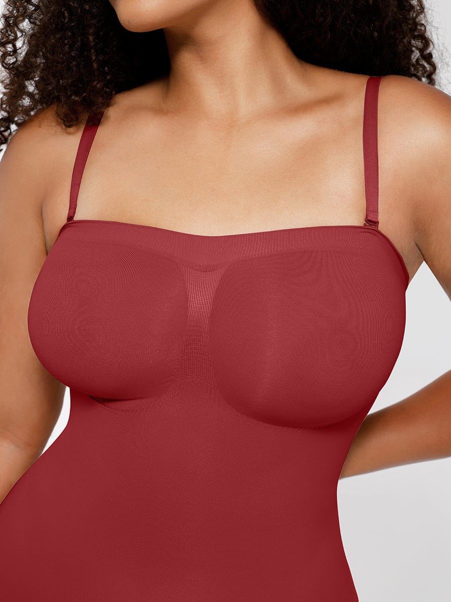 Strapless Butt-Lifting Tummy Control Shapewear Dark Brown 6